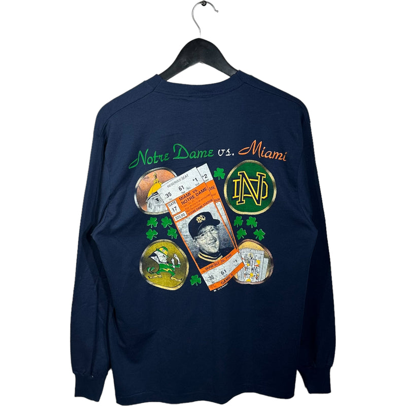 Vintage Norte Dame VS Miami Long Sleeve 1990