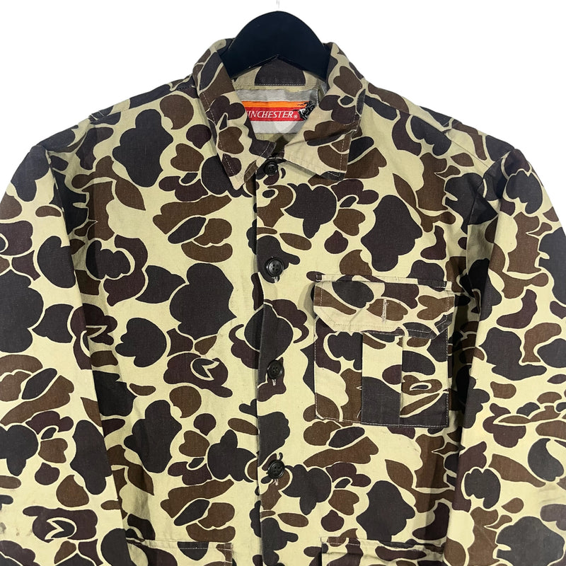 Vintage Winchester Duck Camo Button Up