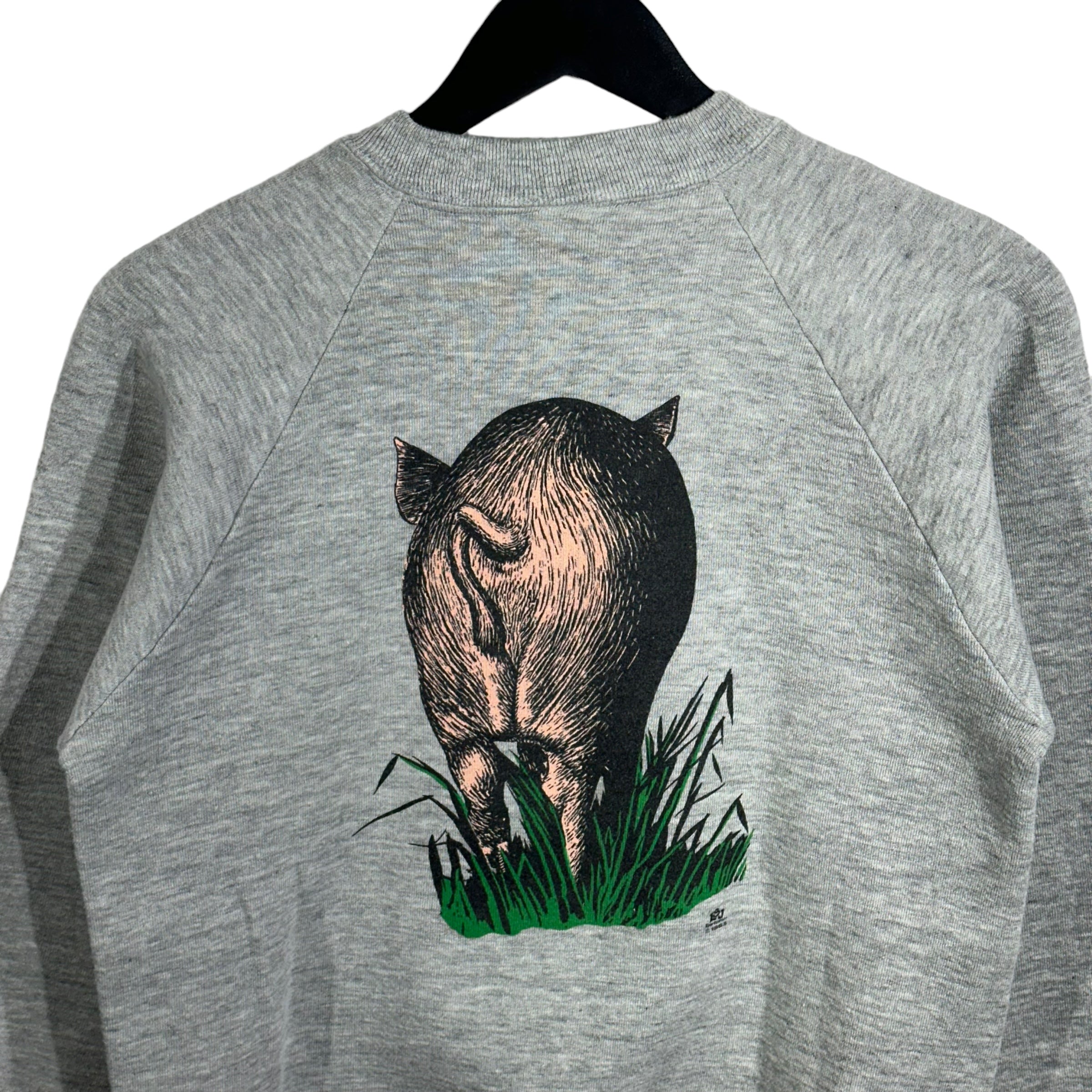 Vintage Pig Art Crewneck 1983