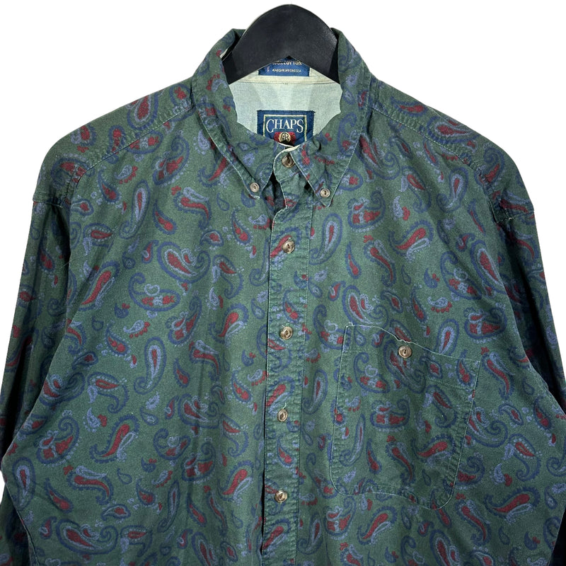 Vintage Chaps Ralph Lauren Paisley Button Up