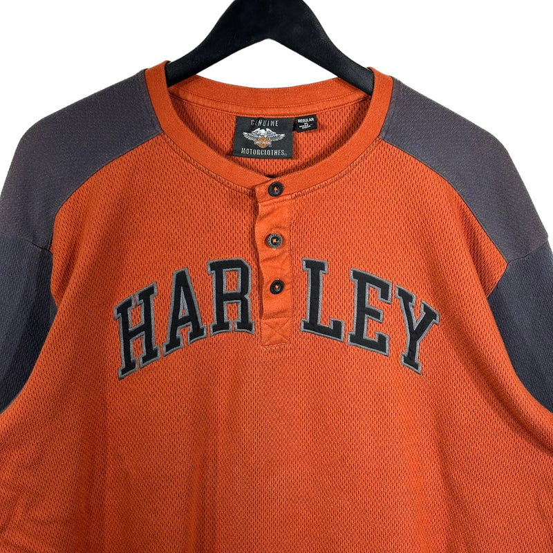 Vintage Harley Davidson 1/4 Button Crewneck