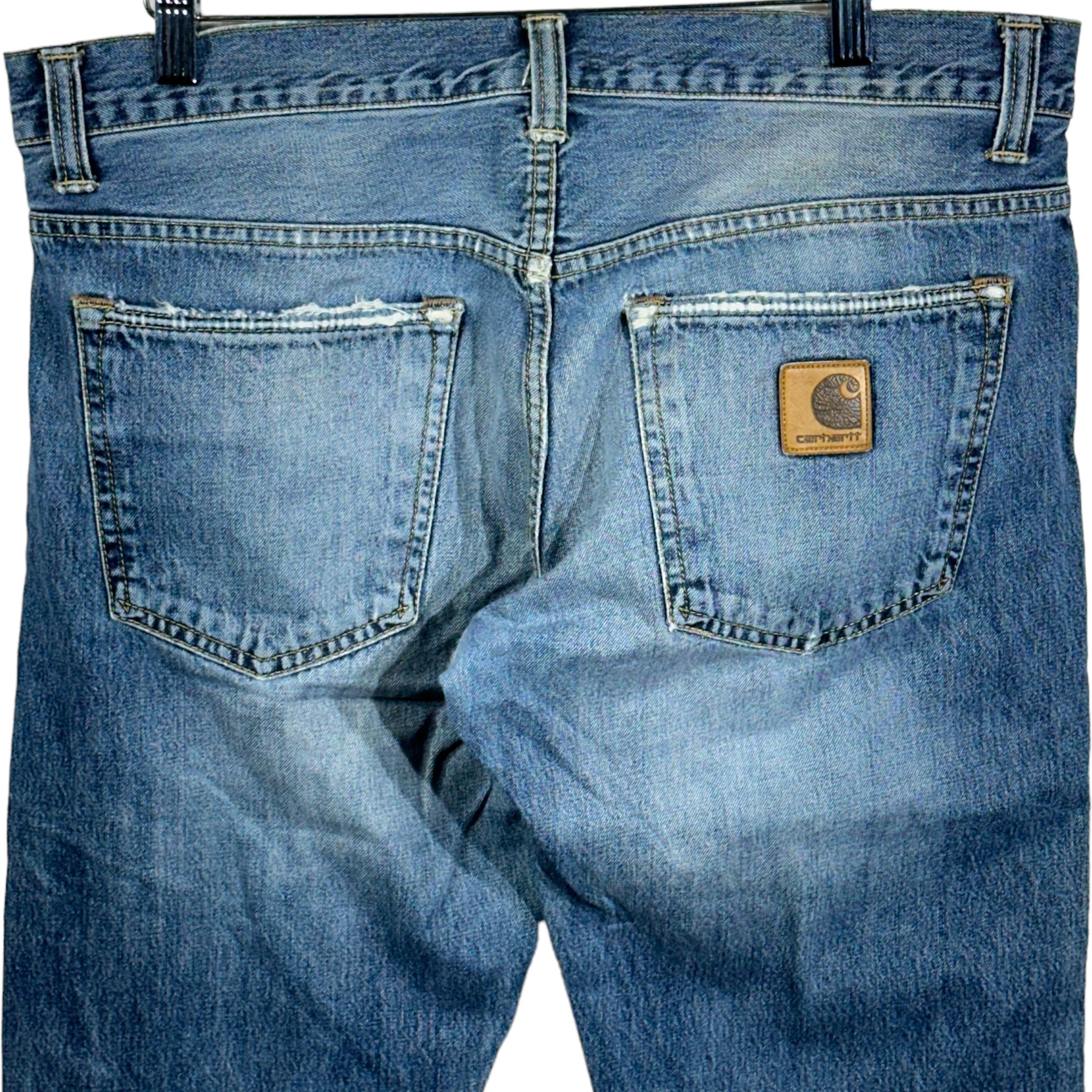 Vintage Carhartt Skinny Leg Distressed Denim Jeans