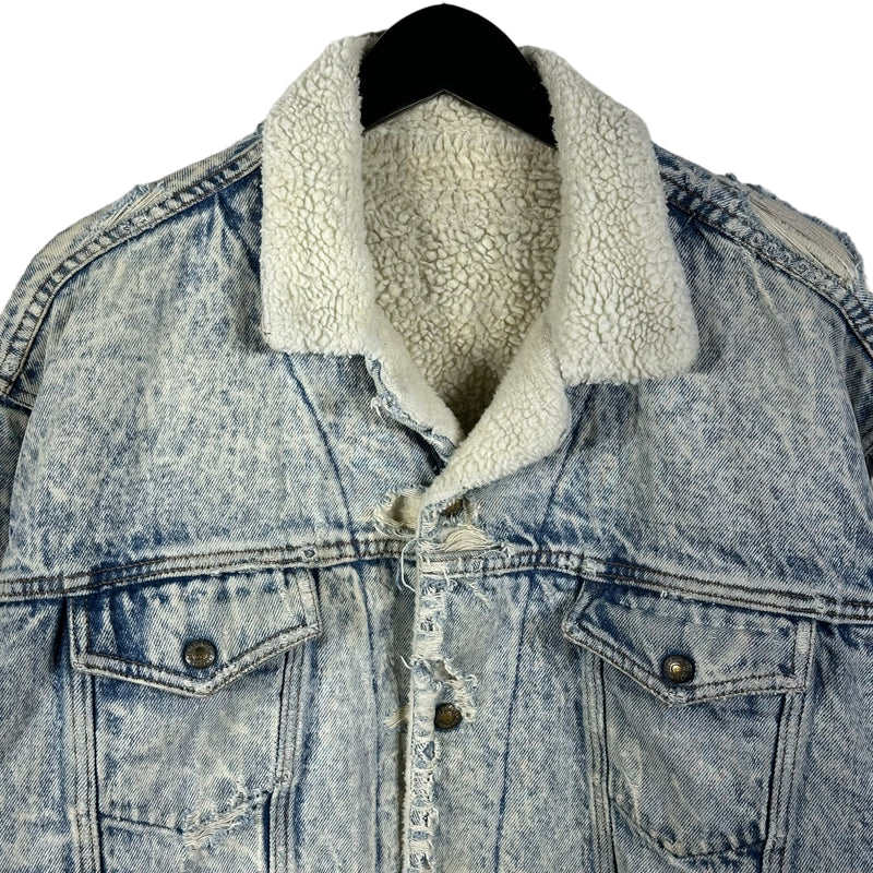 Vintage GAP Sherpa Lined Denim Jacket