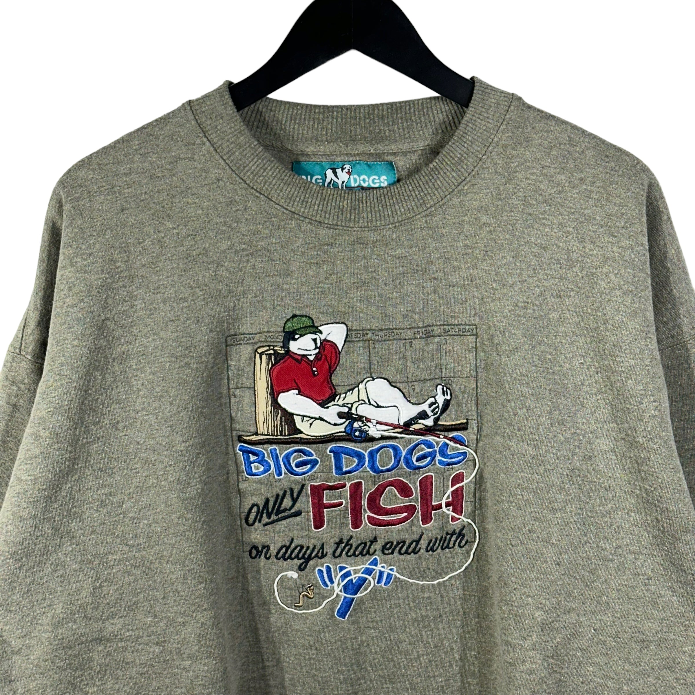 Vintage Big Dogs Fishing Crewneck