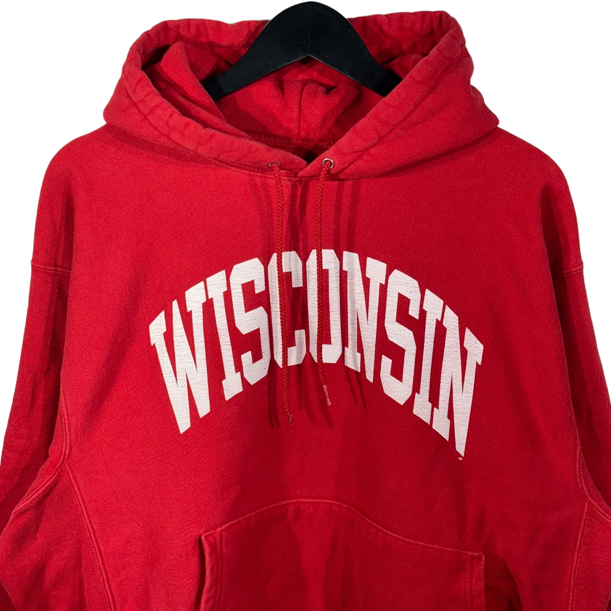 Y2K Champion Premium Reverse Weave Wisconsin Hoodie