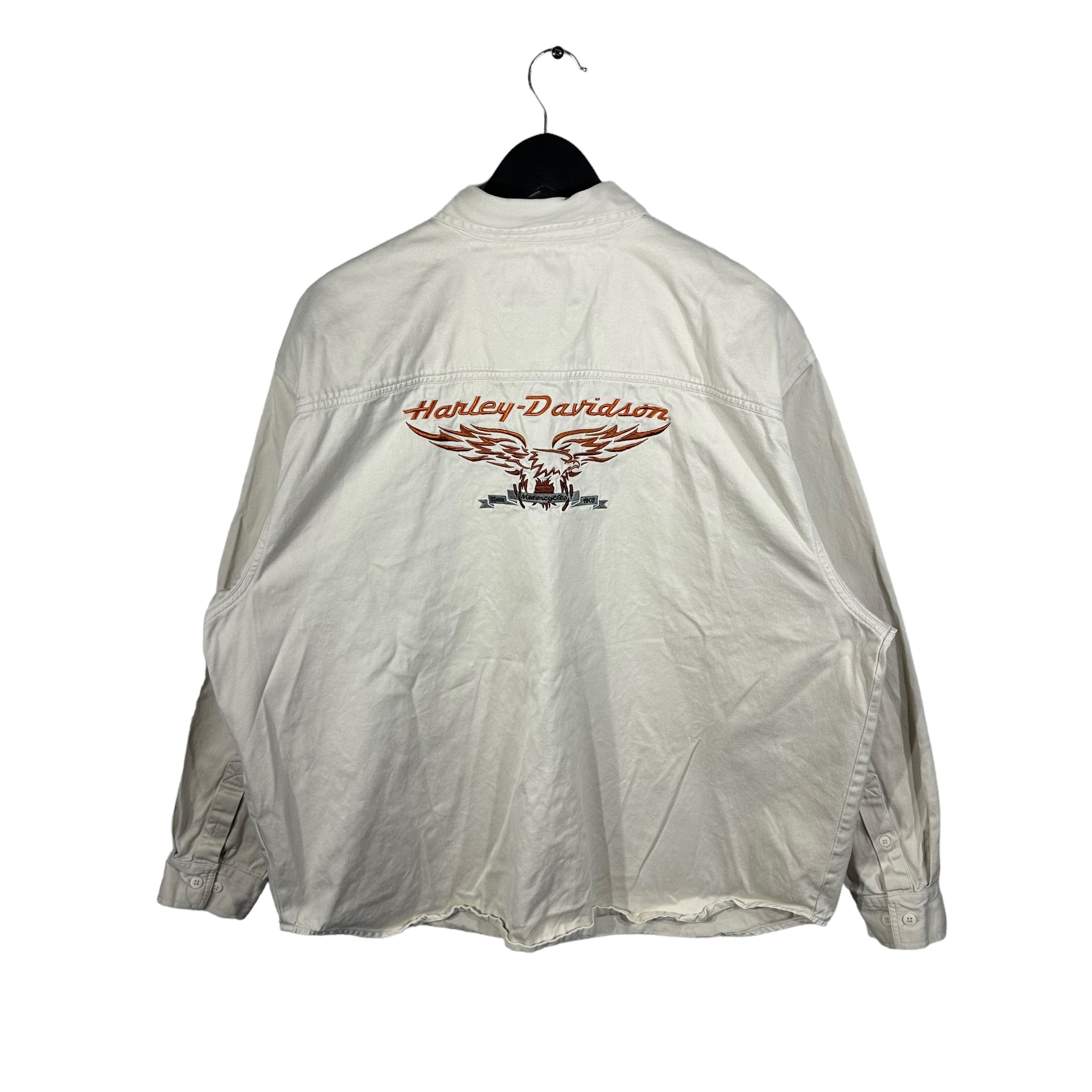 Vintage Harley Davidson Button Up