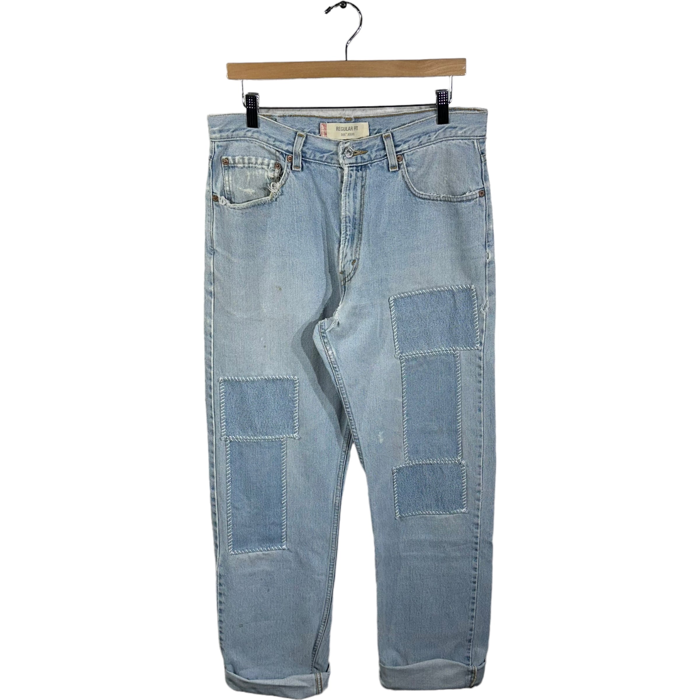 Vintage Levis' 505 Patchwork Jeans