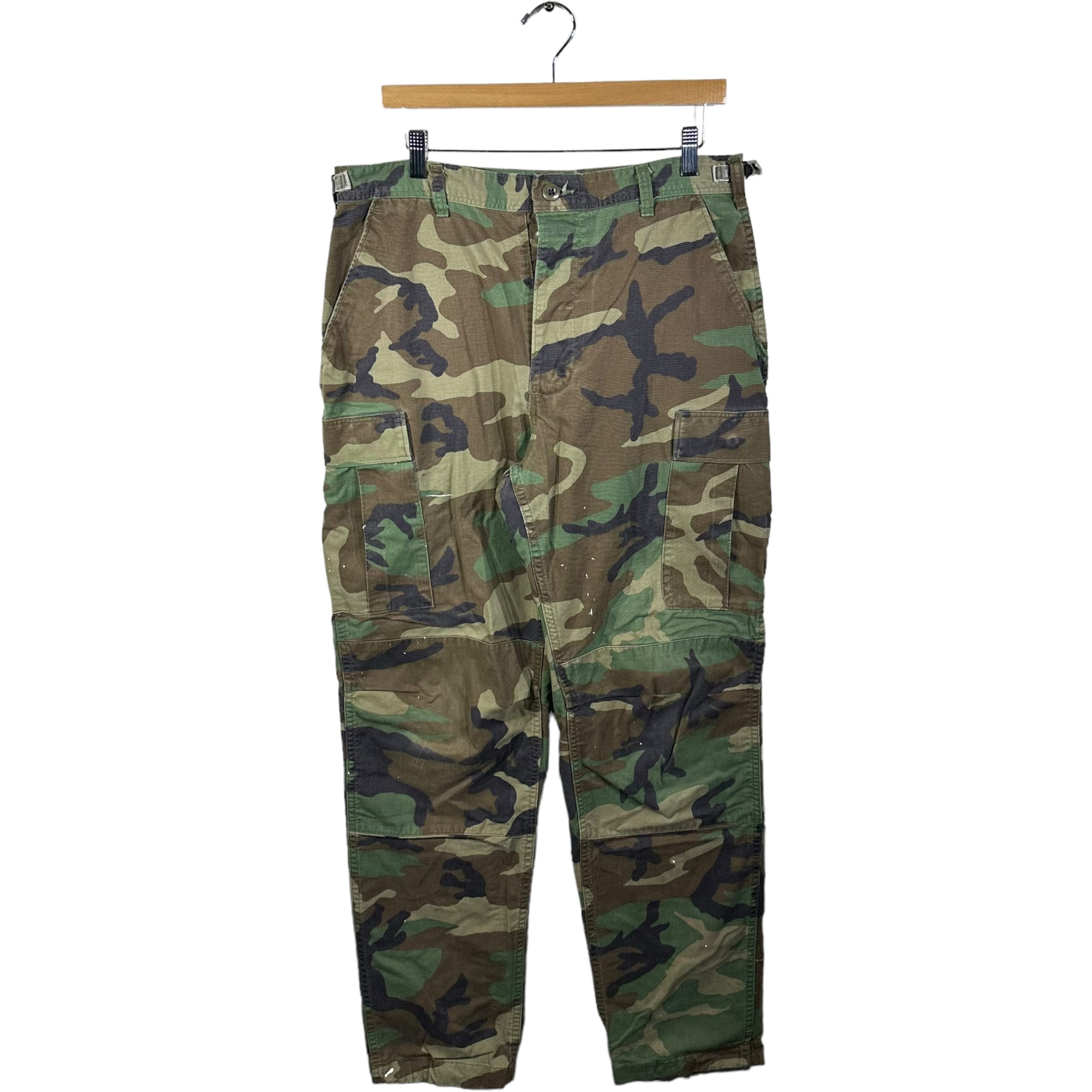 Military Double Knee Cargo Camo Pants