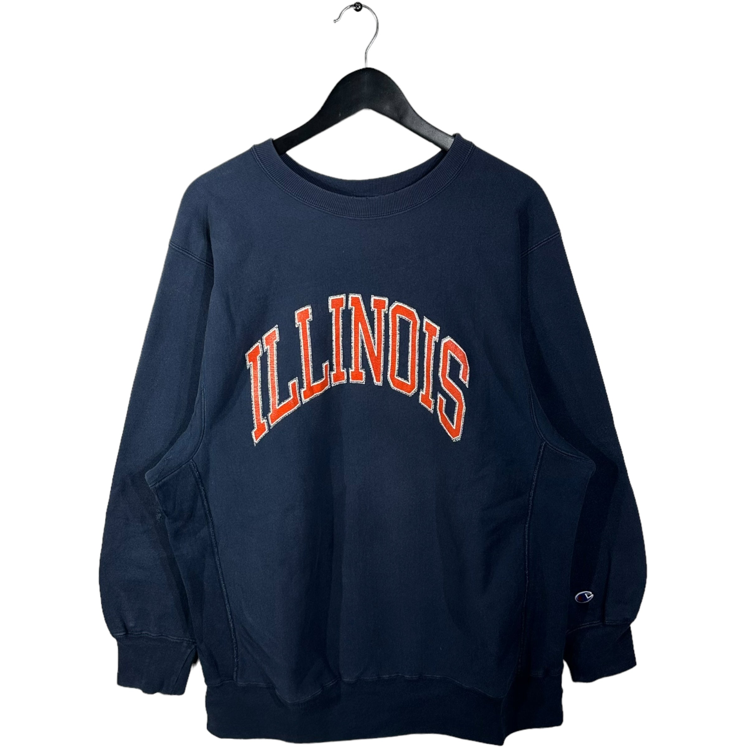 Vintage University Of Illinois Champion Reverse Weave Crewneck 80's