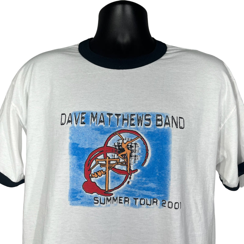 Vintage Dave Matthews Band Summer Tour Ringer Tee 2001