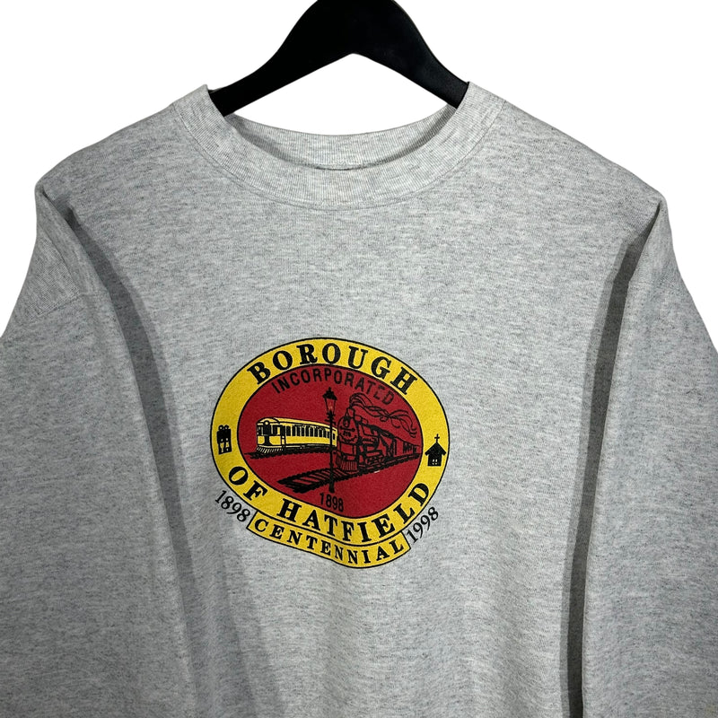 Vintage Borough Of Hatfield Centennial Crewneck