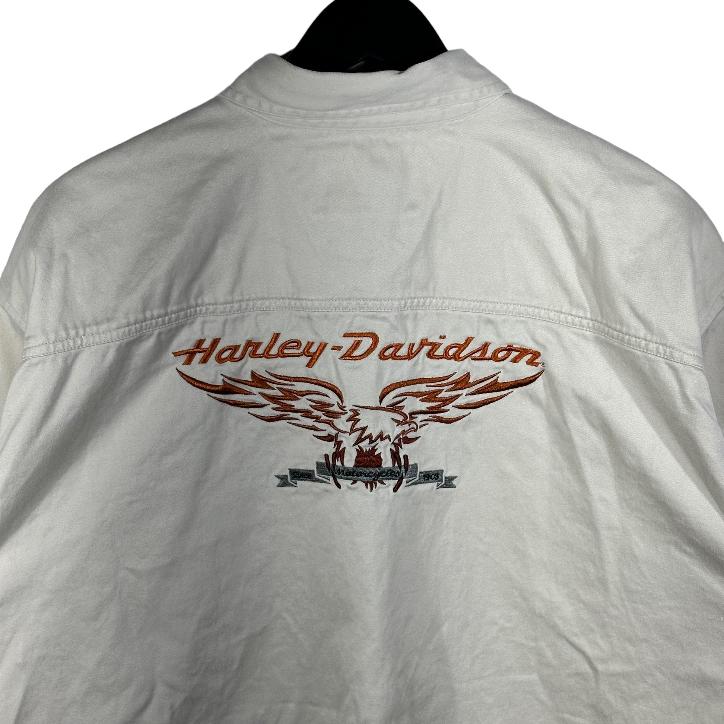 Vintage Harley Davidson Button Up