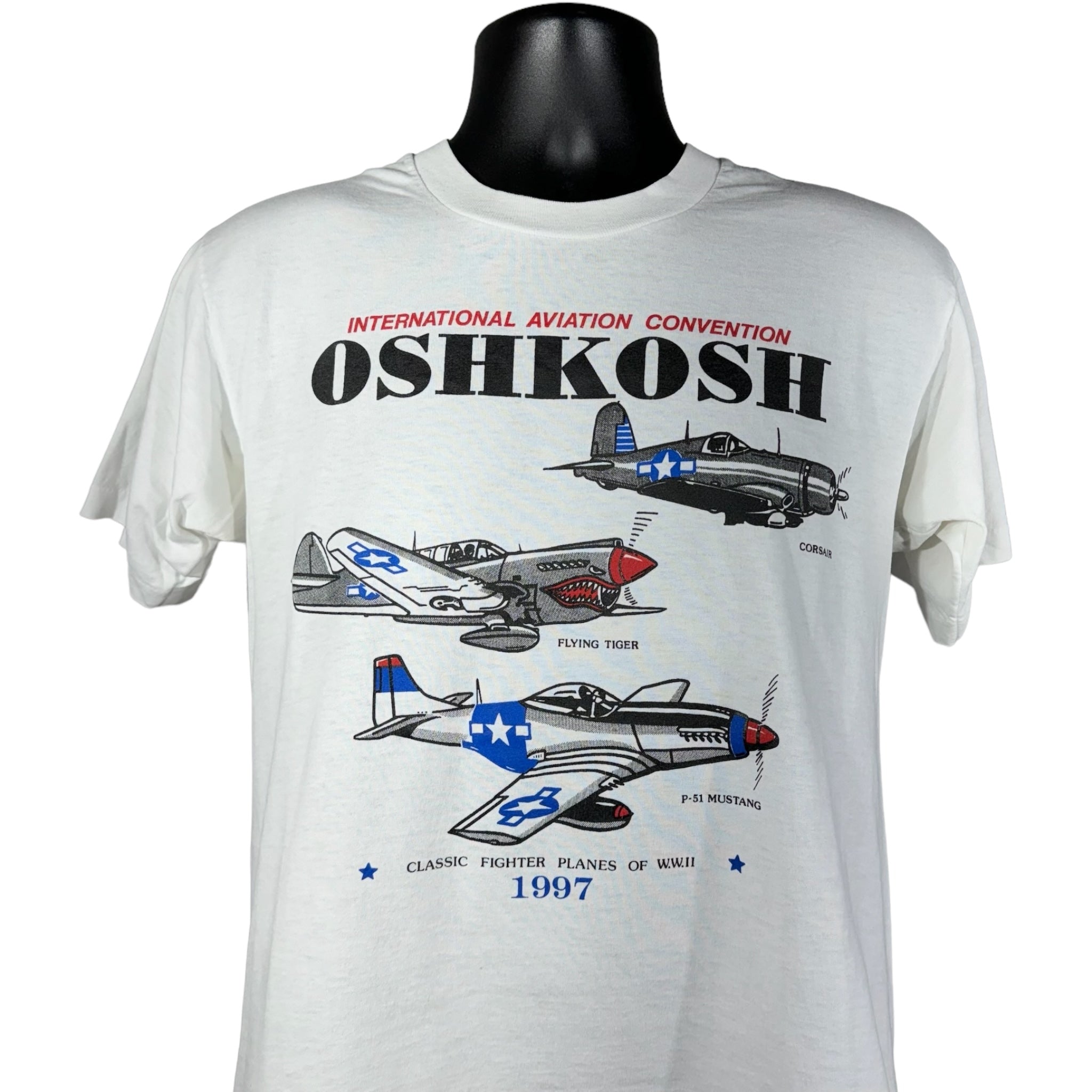 Vintage International Aviation Convention Oshkosh Tee 90s