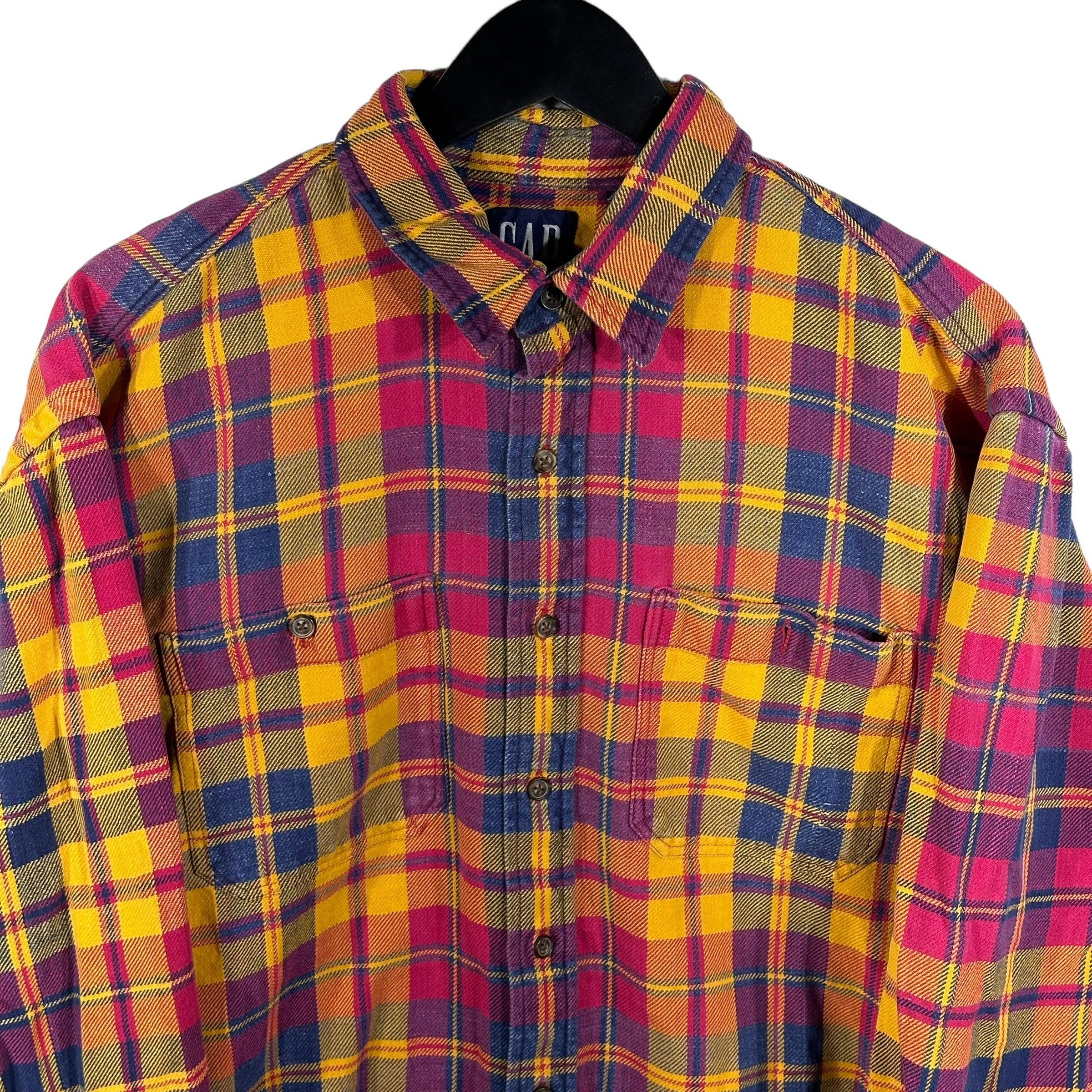 Vintage Gap Flannel Plaid Button Up