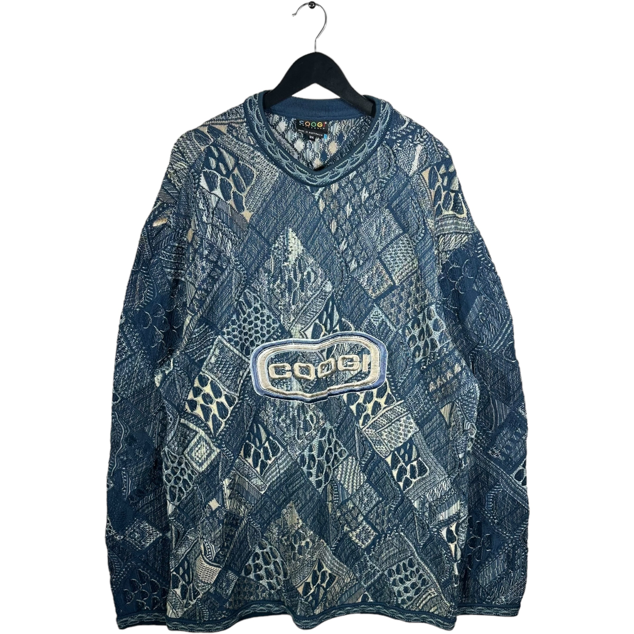 Vintage Coogi Embroidered Logo 3D Knit Sweater