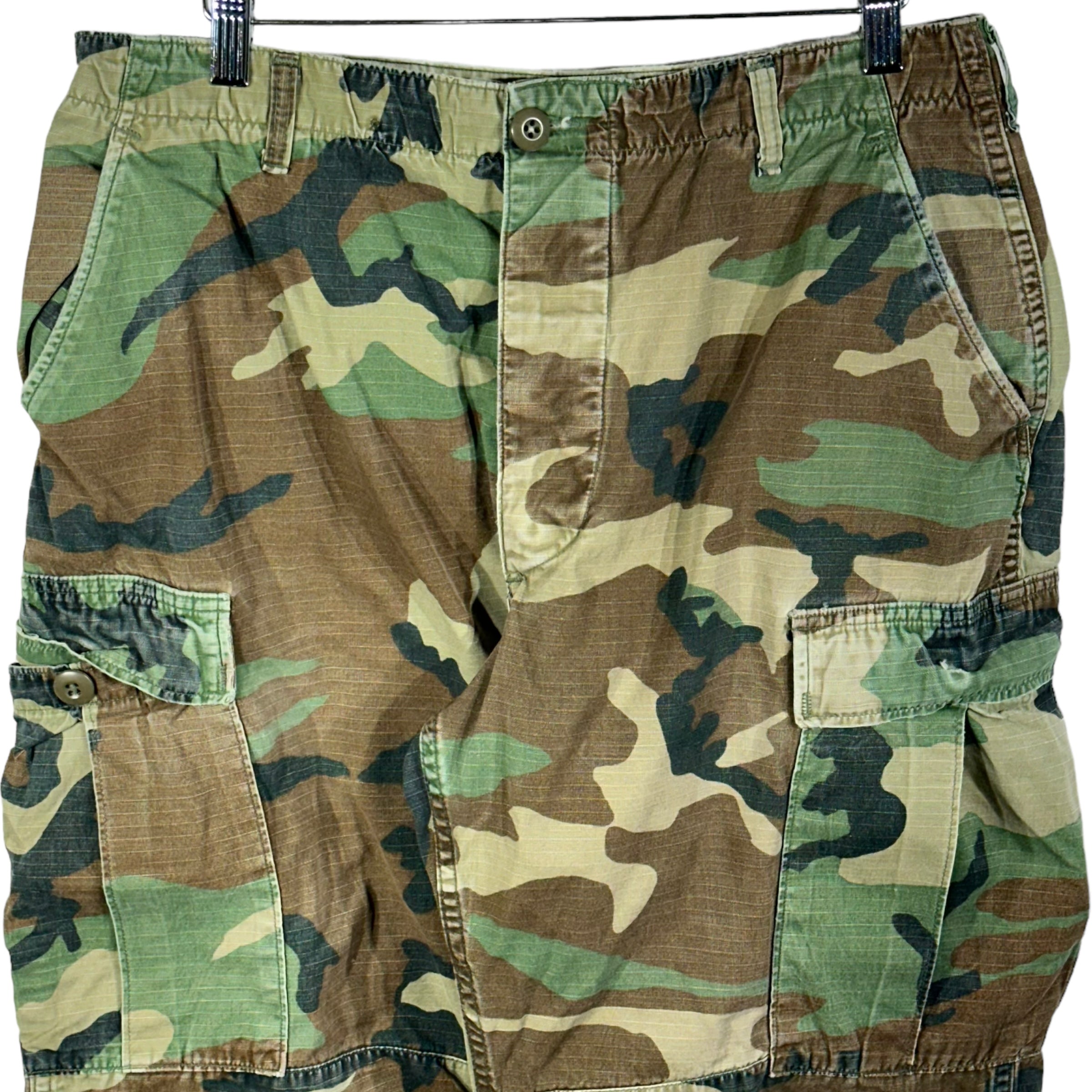 Vintage Military Double Knee Cargo Camo Pants