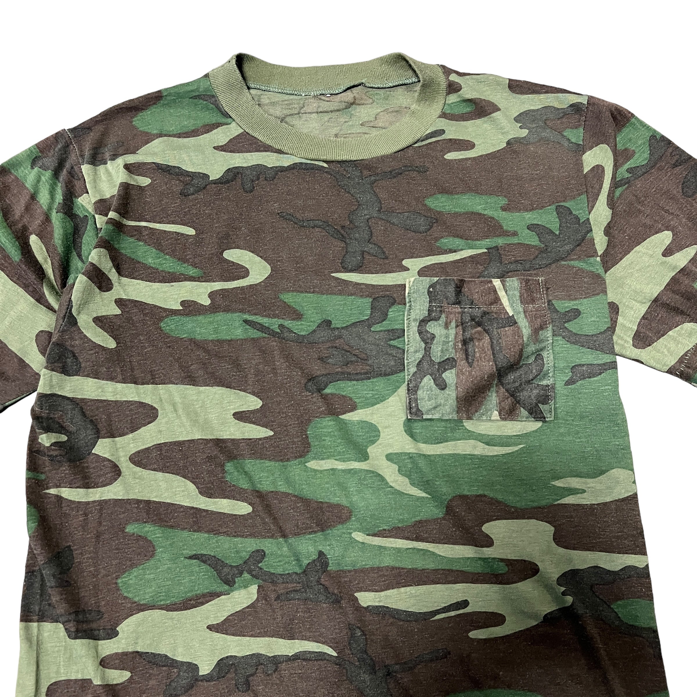 Vintage Woodland Camouflage Pocket Tee