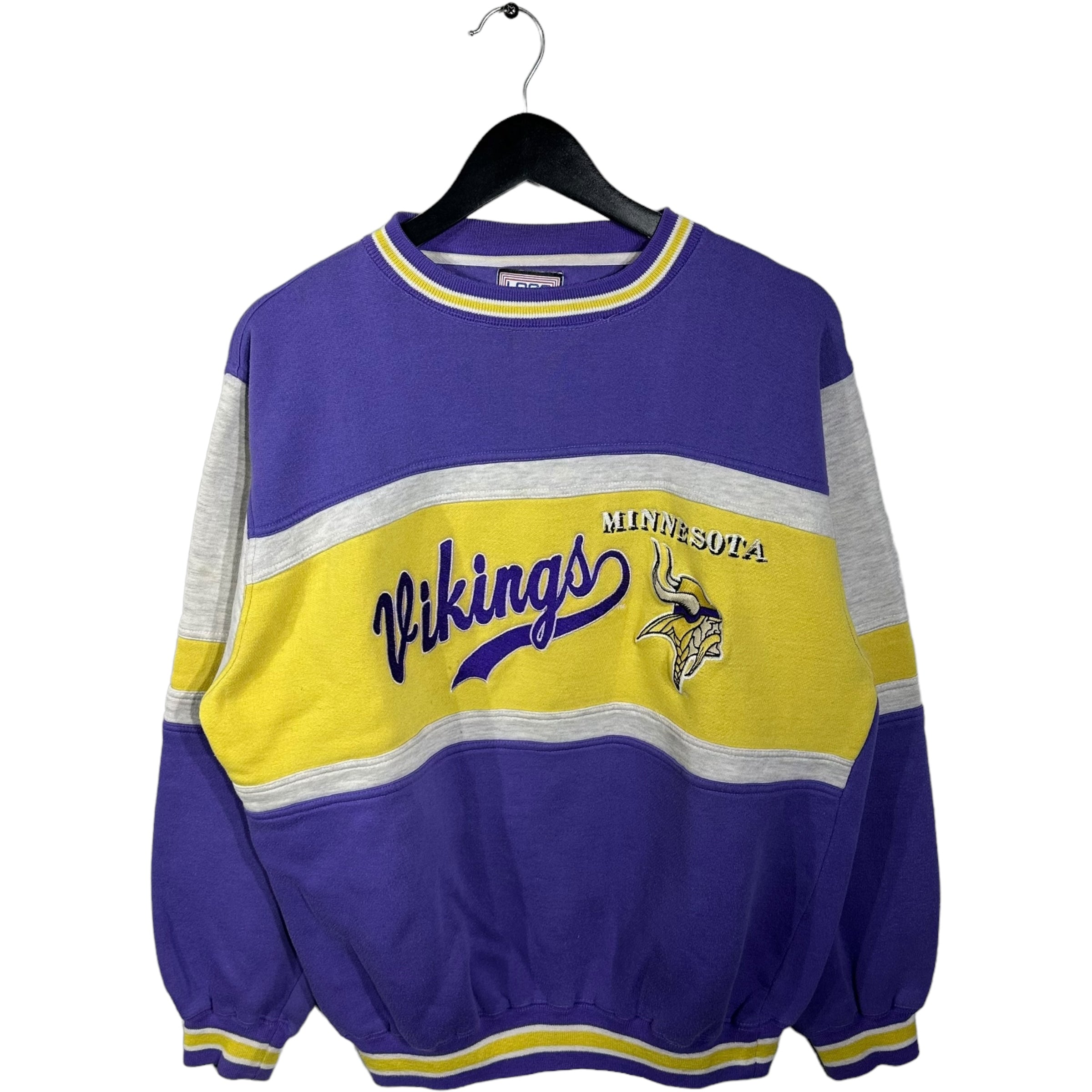 Vintage Minnesota Vikings Colorblock Crewneck