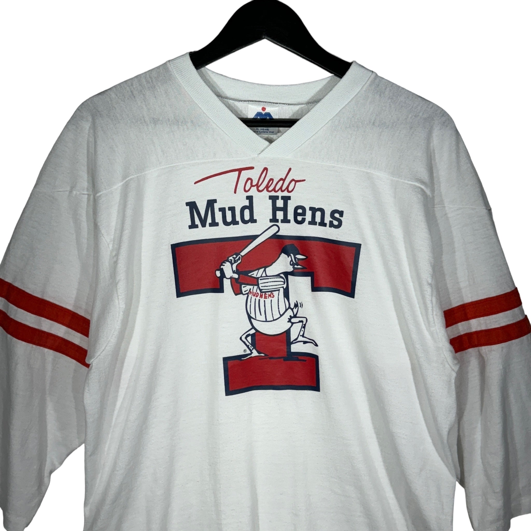 Vintage Toledo Mud Hens 3/4 Sleeve Baseball Long Sleeve