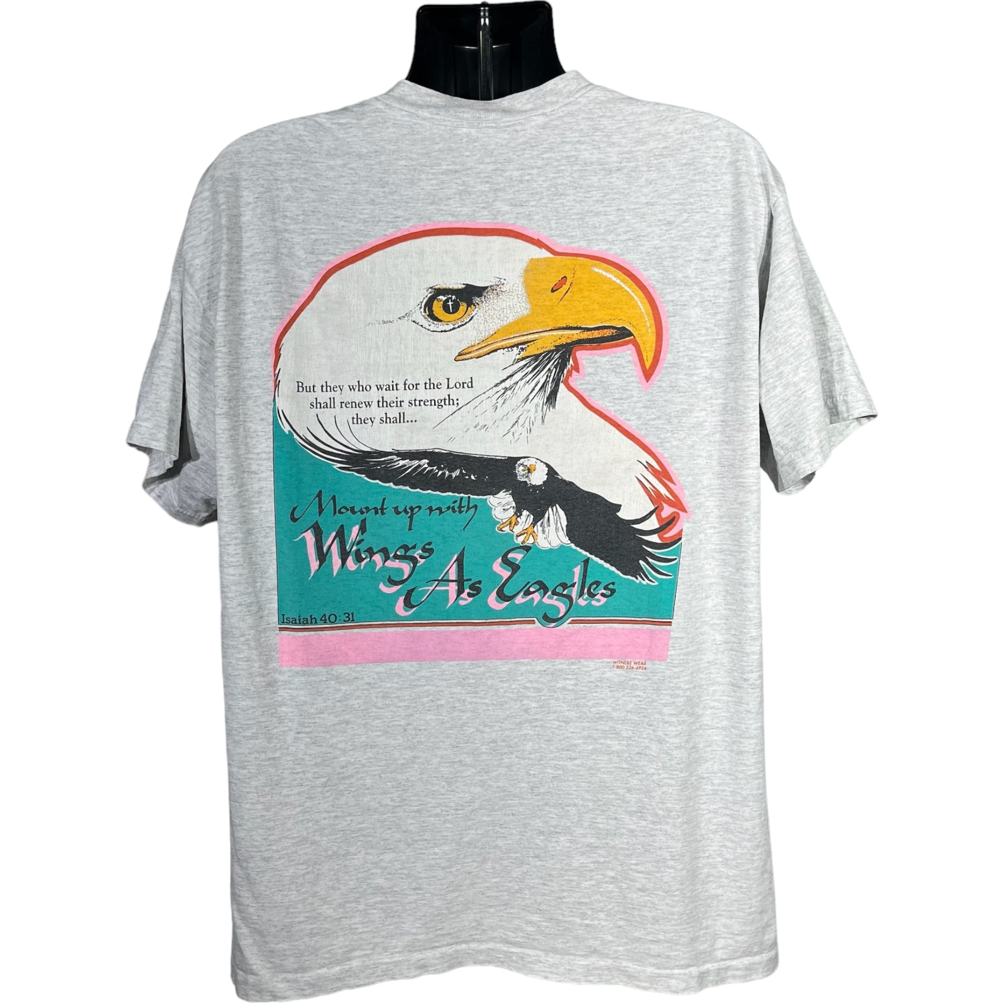 Vintage Eagle Bible Verse Tee 90s