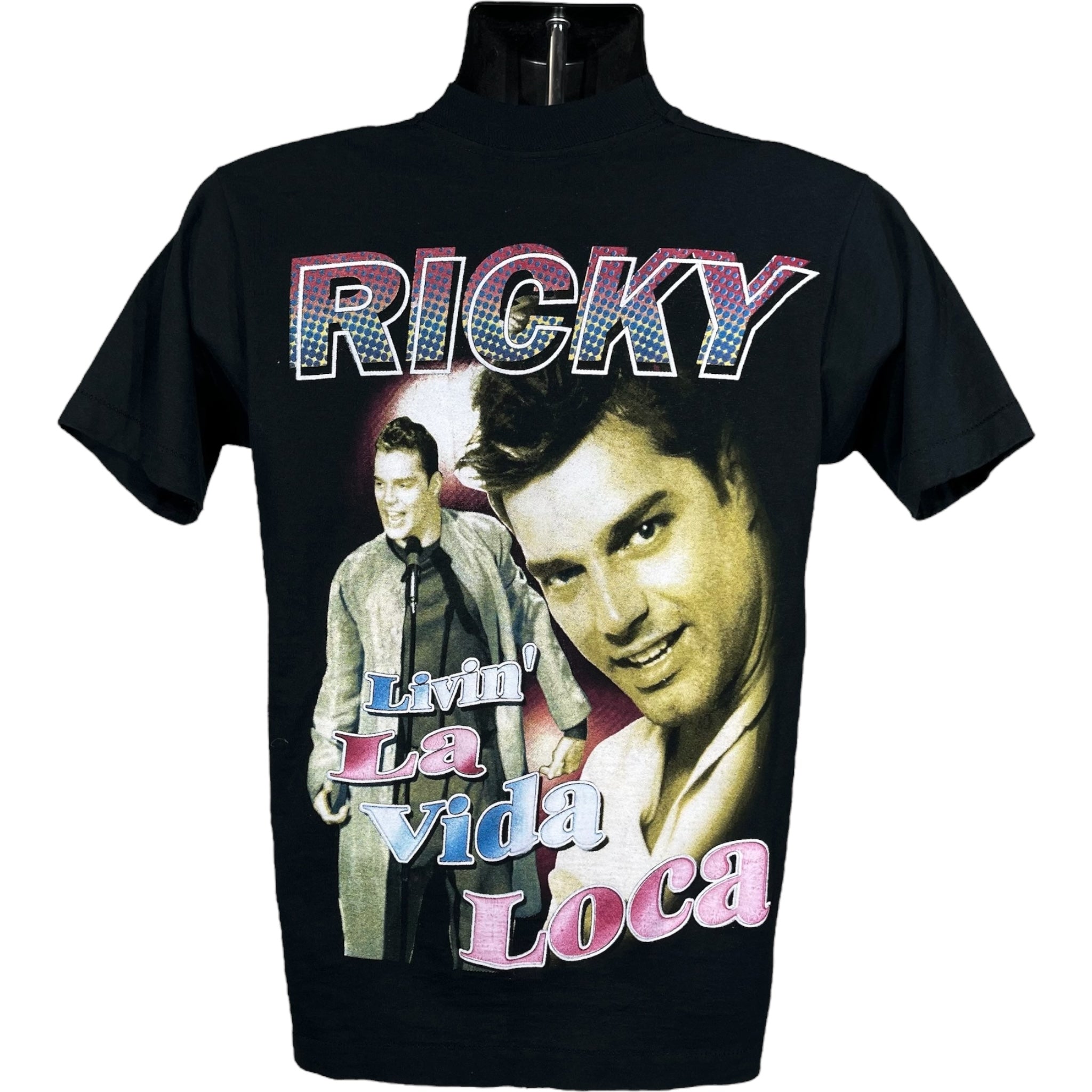 Vintage Ricky Martin "Livin La Vida Loca" Rap Tee 90s