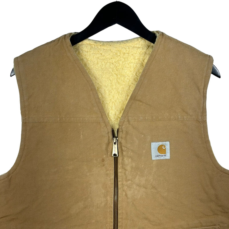 Vintage Carhartt Sherpa Lined Vest