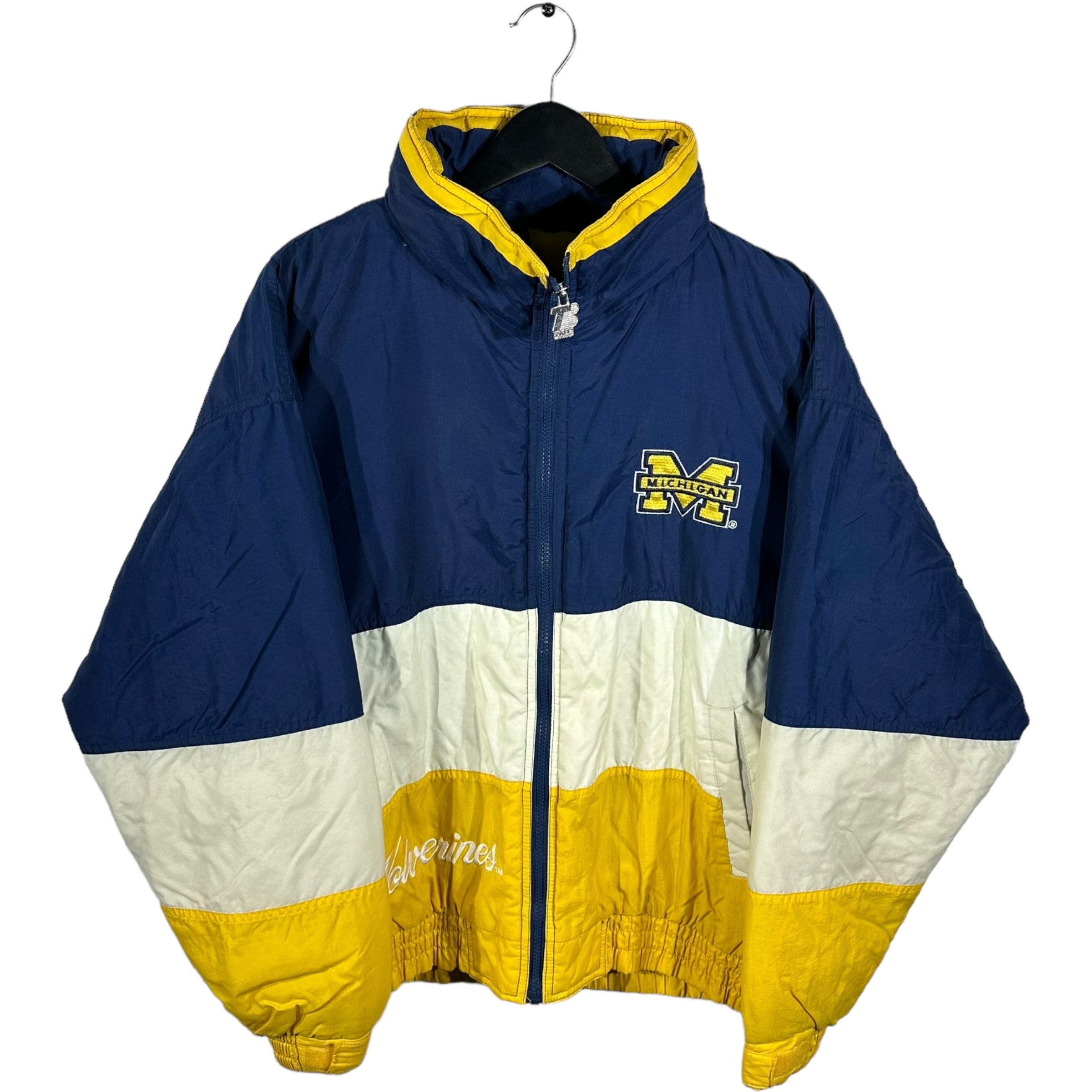 Vintage Michigan University Wolverines Puffer Jacket