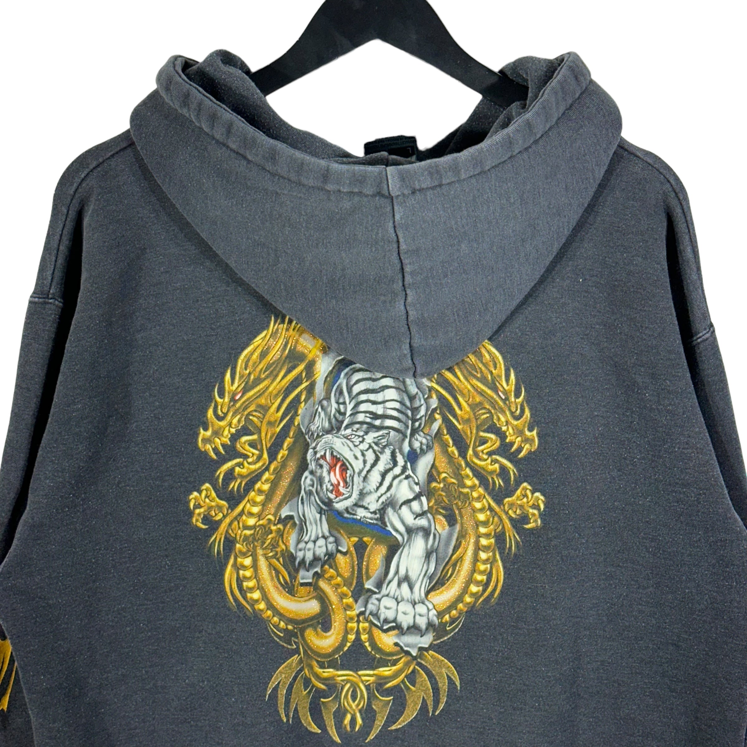 Vintage "Year Of The Dragon" Tiger Hoodie