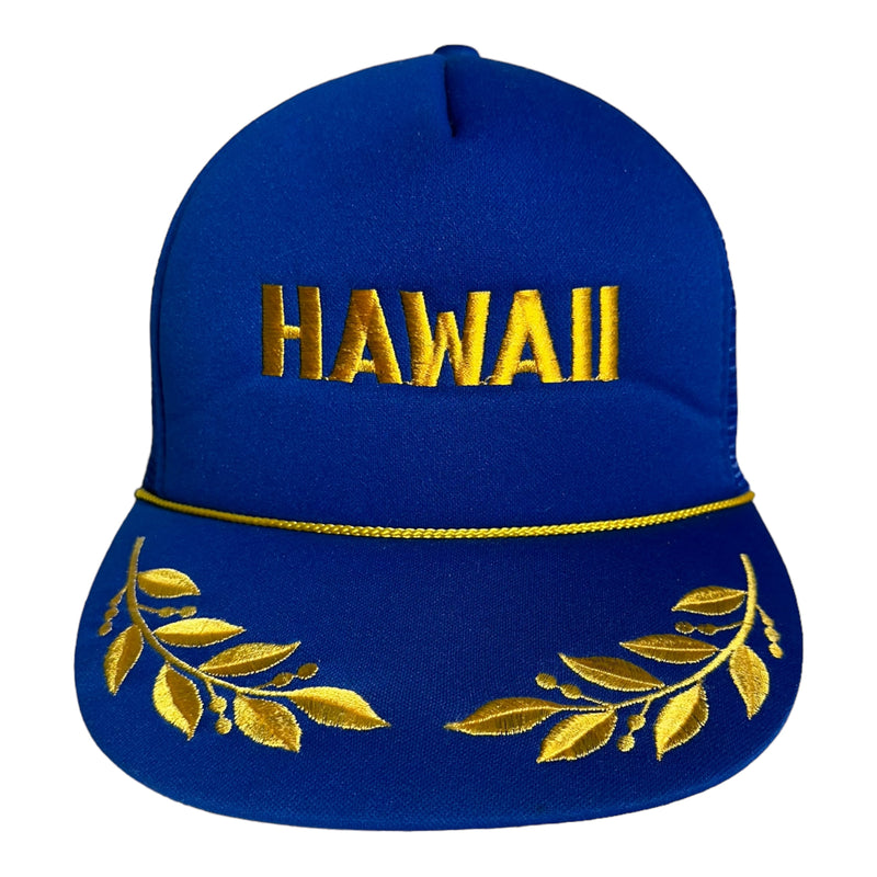 Vintage Hawaii Rope Laced Snapback Trucker Hat