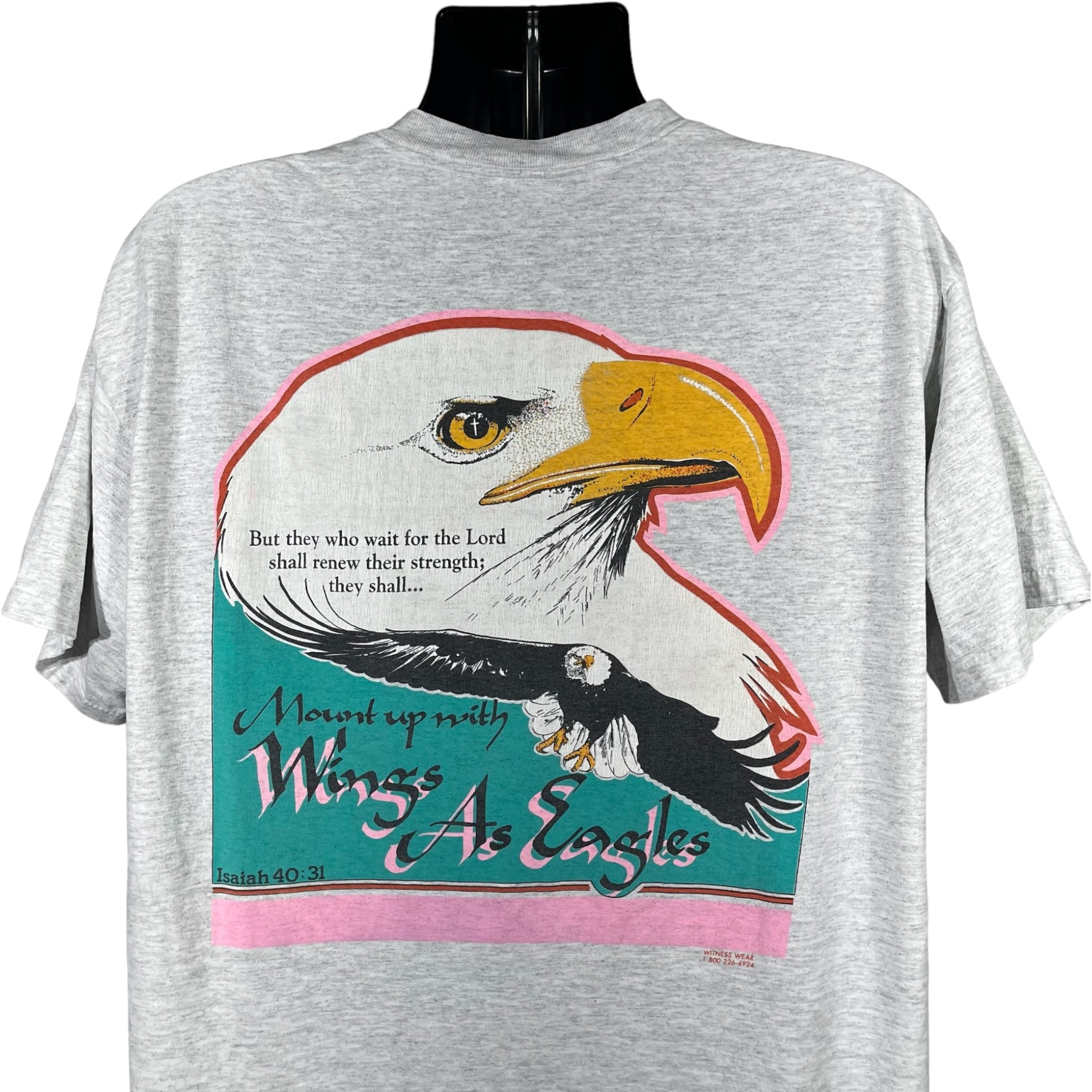 Vintage Eagle Bible Verse Tee 90s