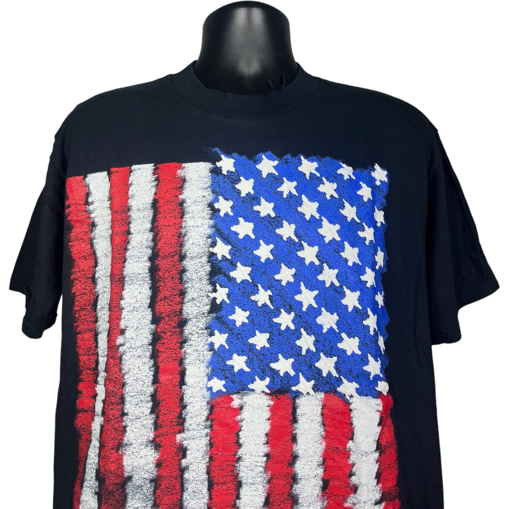 Vintage Wild Oats American Flag Tee 90s