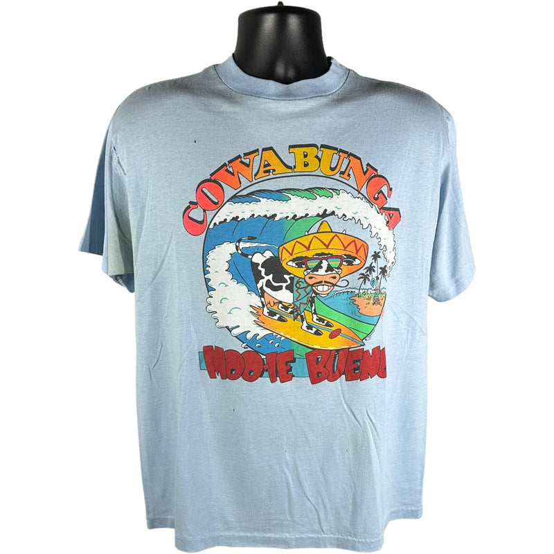 Vintage Cowabunga "Moo-ie Bueno" Distressed Tee