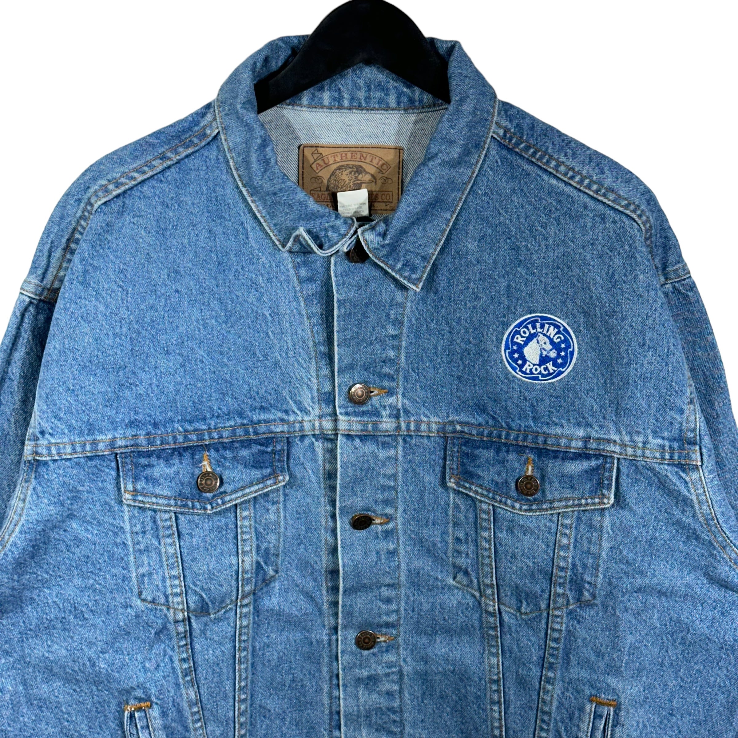 Vintage Rolling Rock Denim Jacket