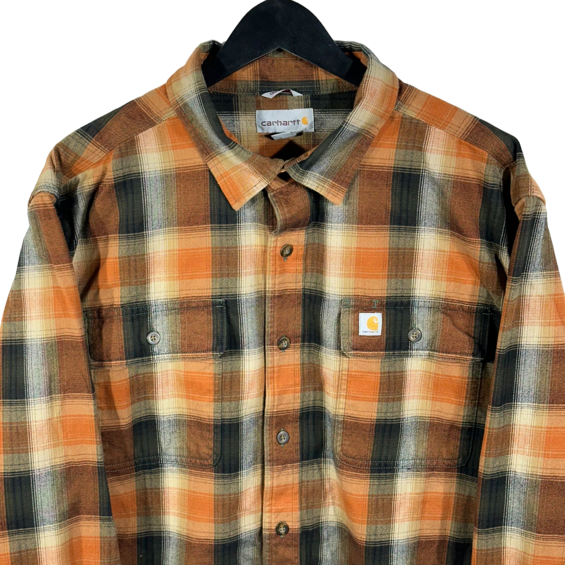 Vintage Carhartt Flannel Plaid Button Up