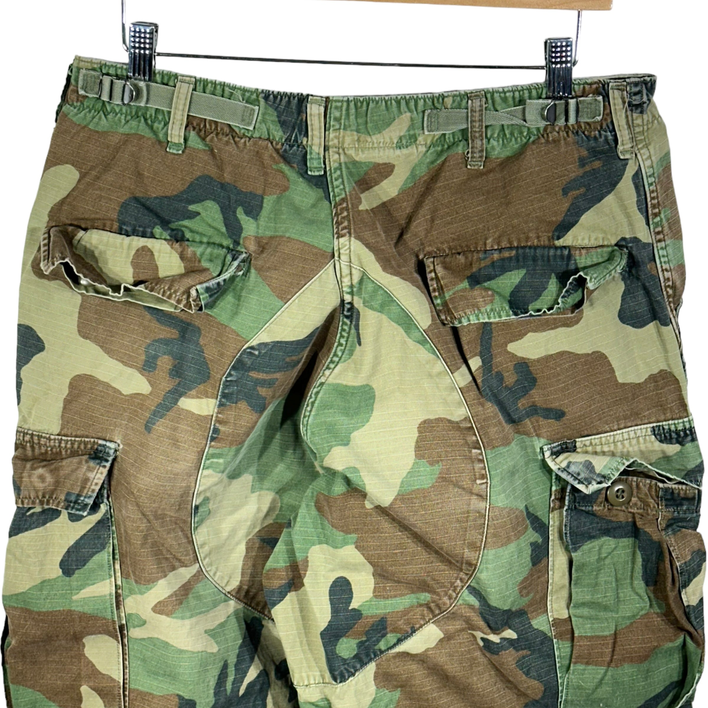 Vintage Military Double Knee Cargo Camo Pants