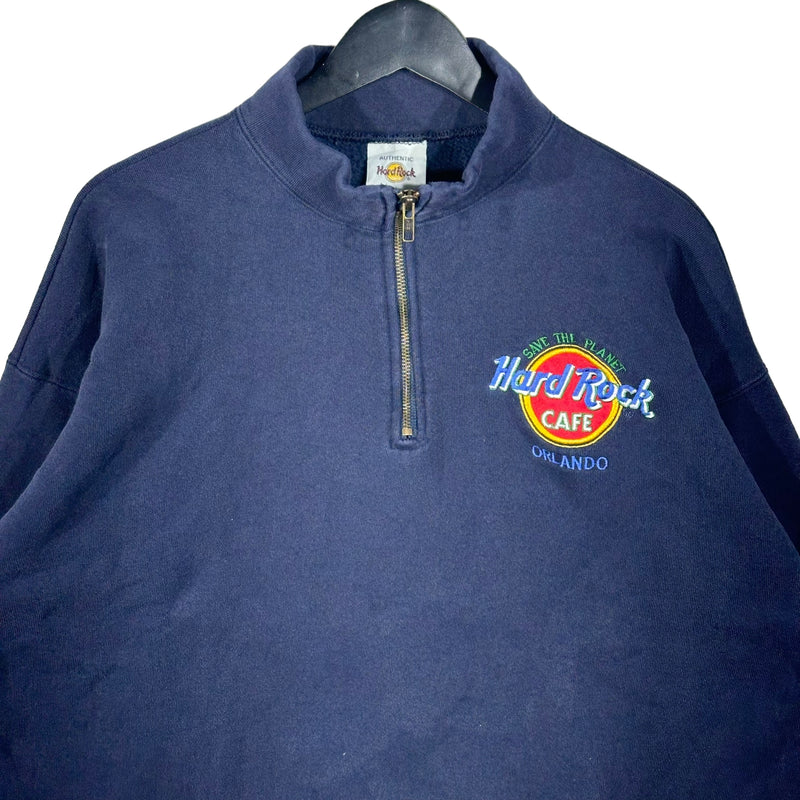 Vintage Hard Rock Cafe Orlando 1/4 Zip Crewneck