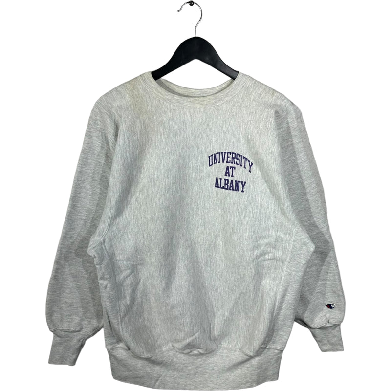 Vintage University At Albany Champion Reverse Weave Crewneck