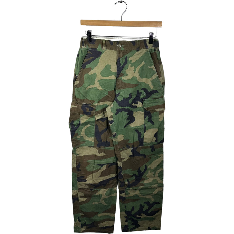 Vintage Military Woodland Camo Cargo Pants