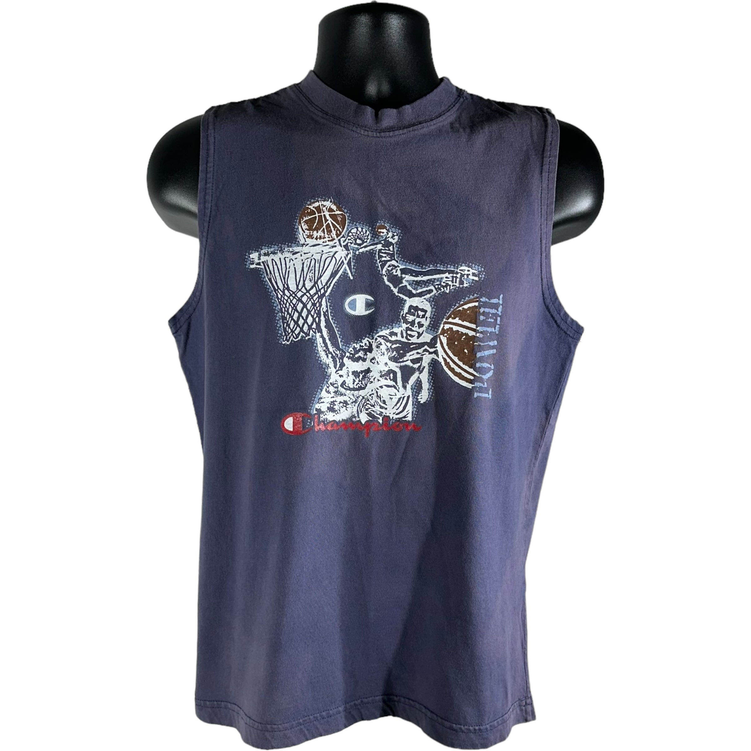 Vintage Champion Basketball Distressed Sleeveless Tank Top