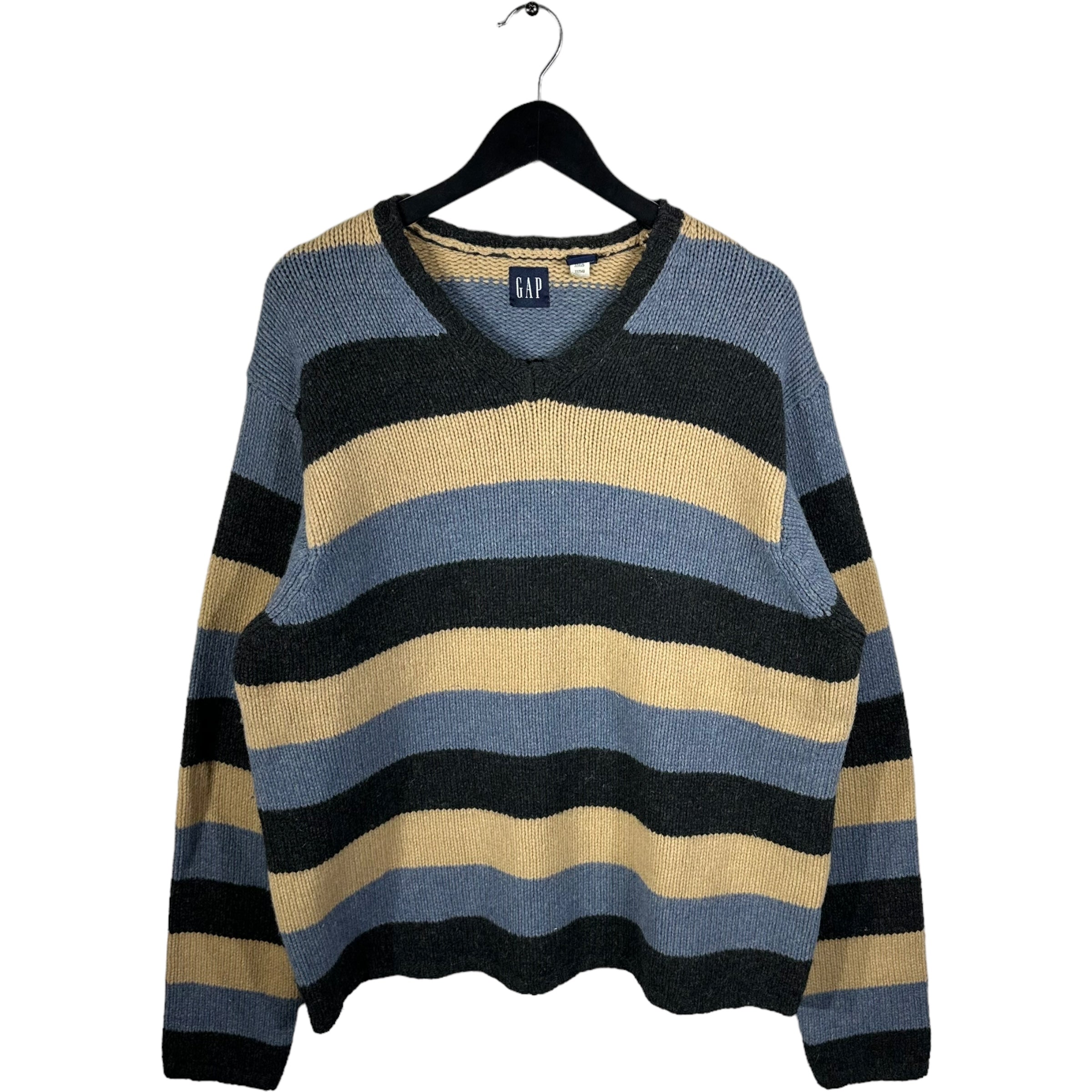 Vintage Gap Striped Lambswool Knit Sweater