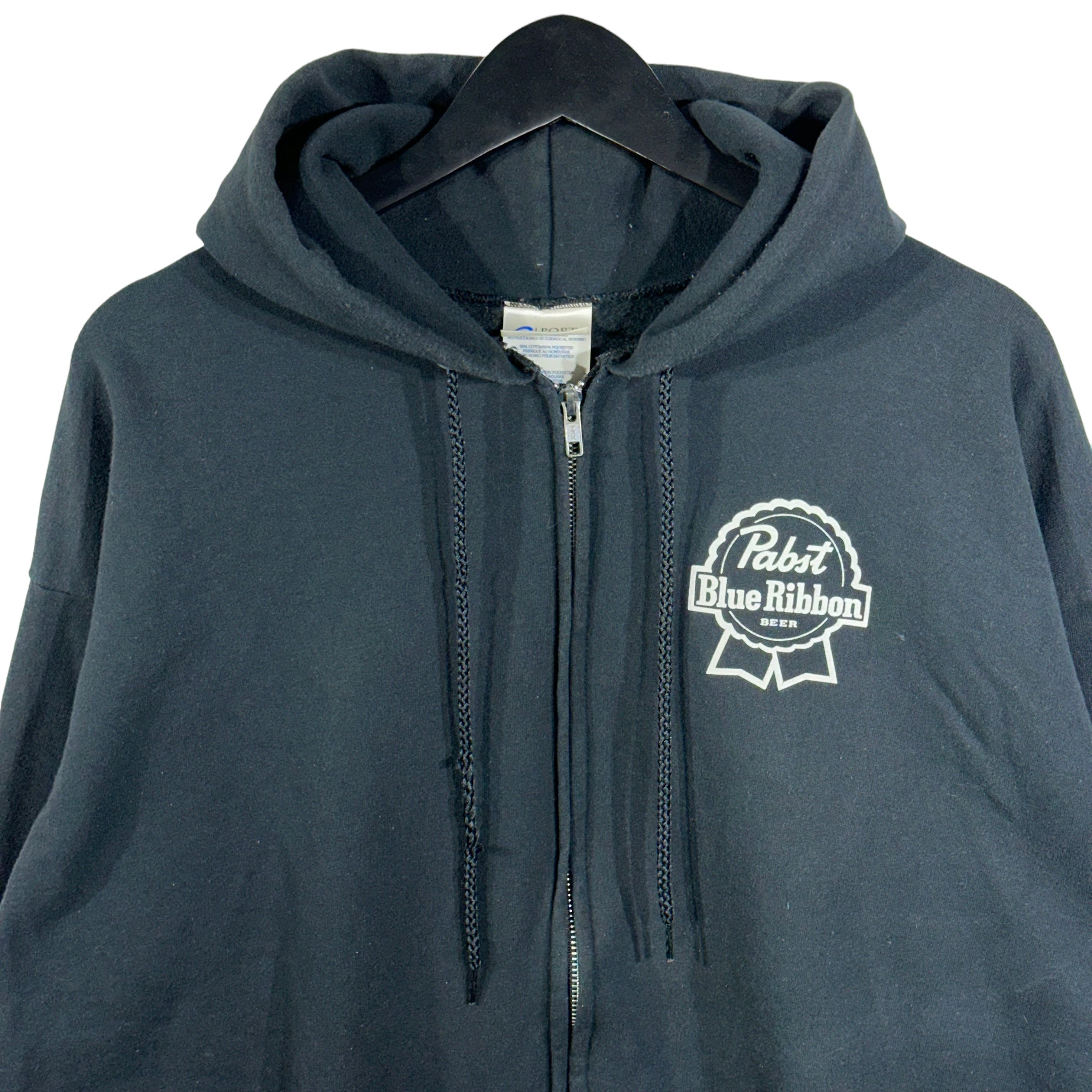 Vintage Pabst Blue Ribbon Beer Full Zip Hoodie