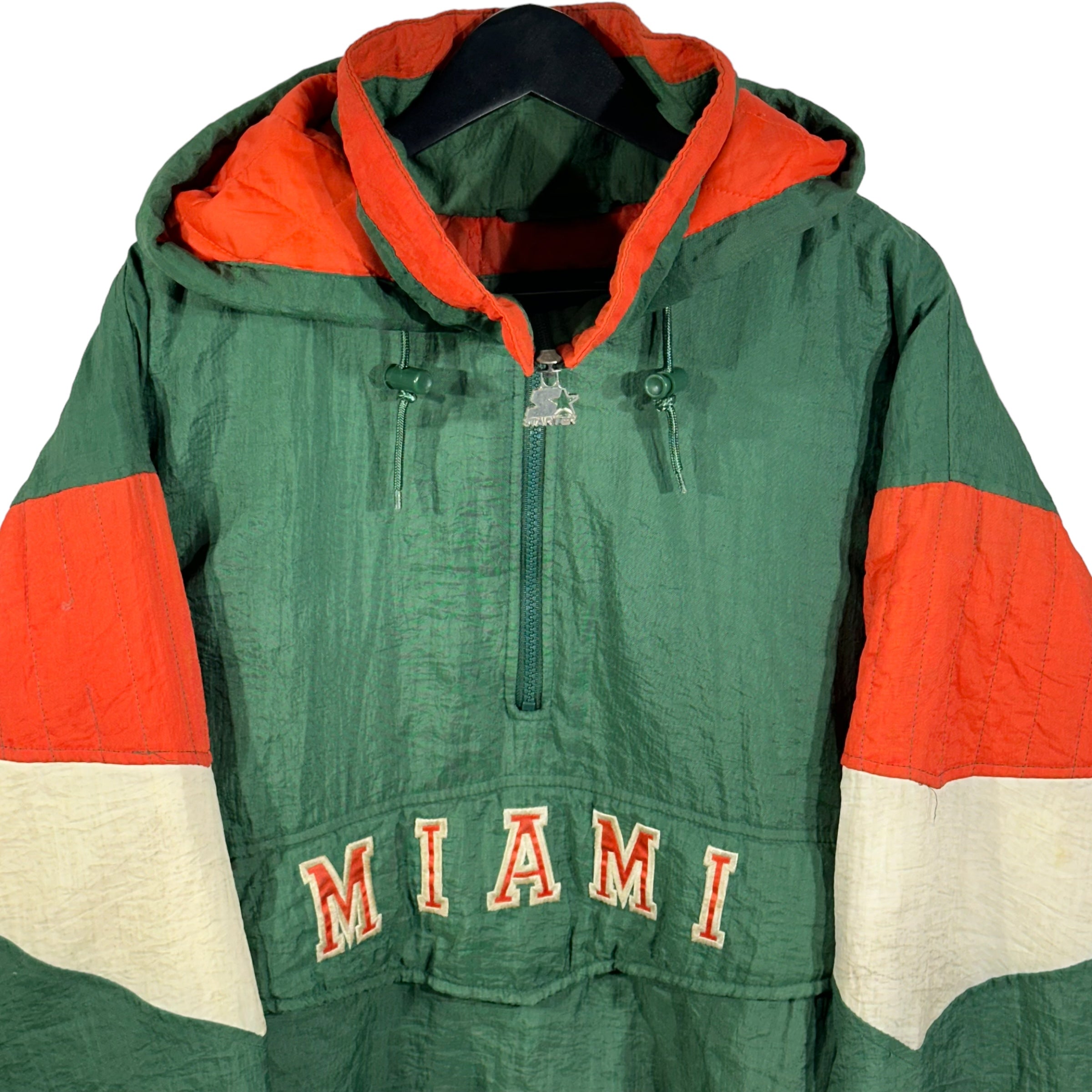 Vintage University Of Miami Anorak Starter Jacket