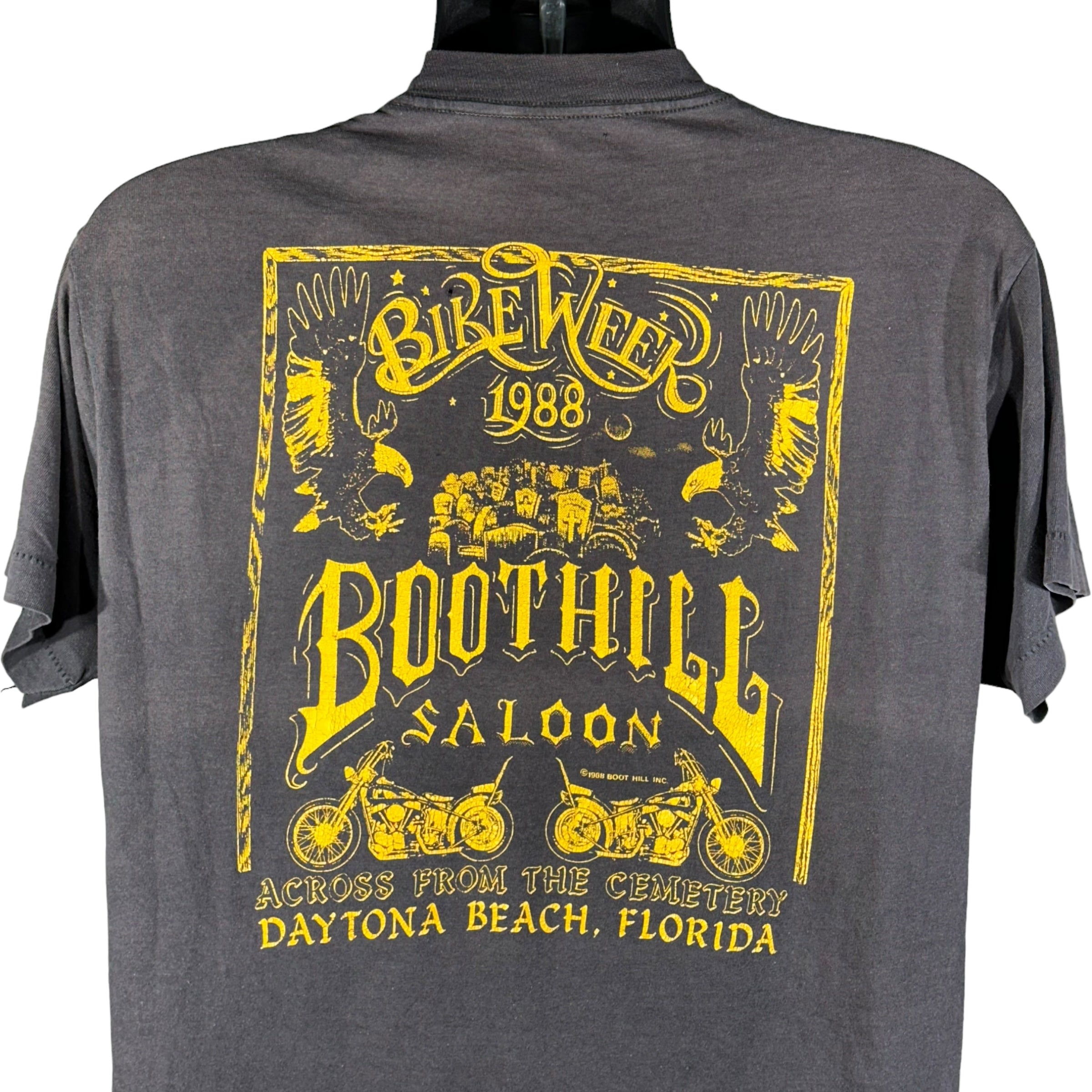 Vintage Boot Hill Saloon Daytona Beach Florida Tee 80s