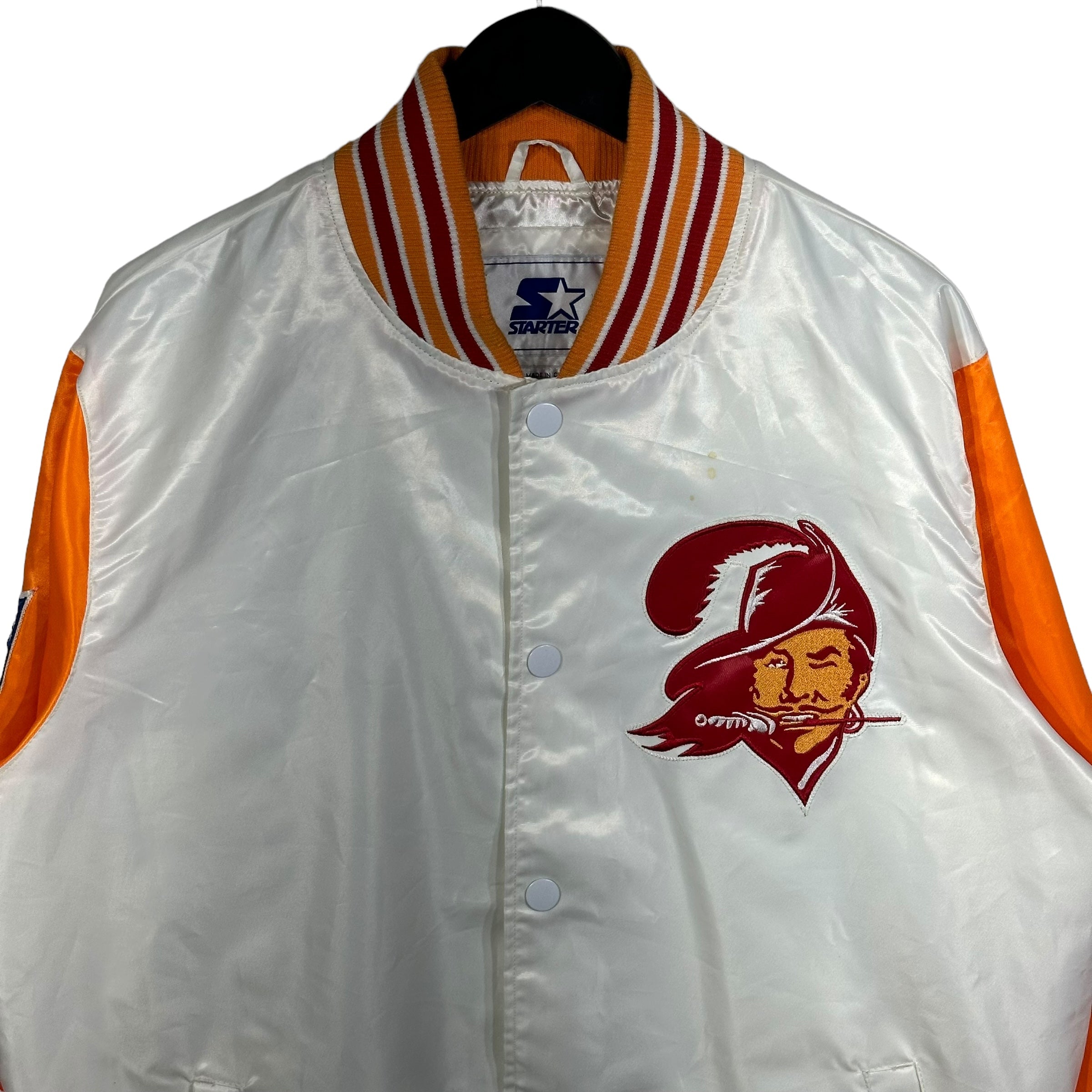 Vintage Tampa Bay Buccaneers Starter Satin Bomber Jacket