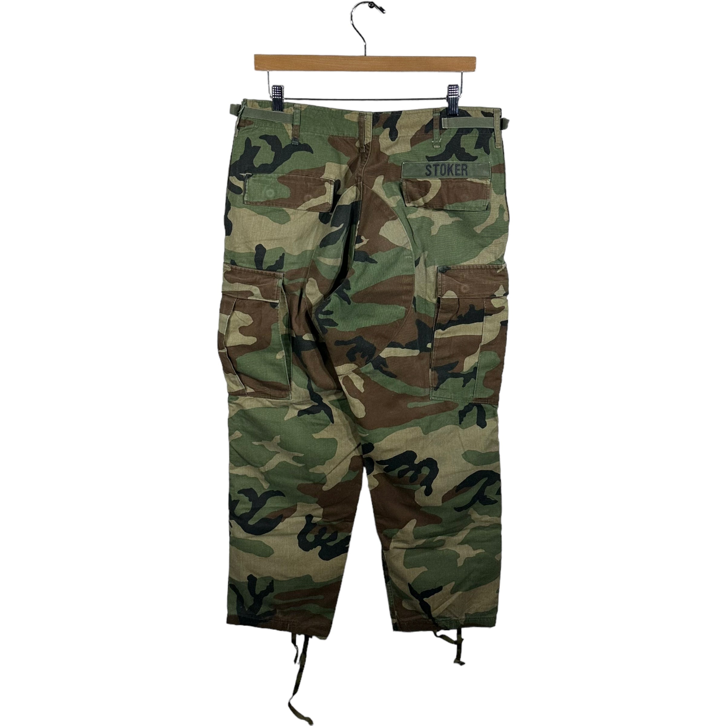 Vintage Personalized Military "Stoker" Camo Cargo Pants