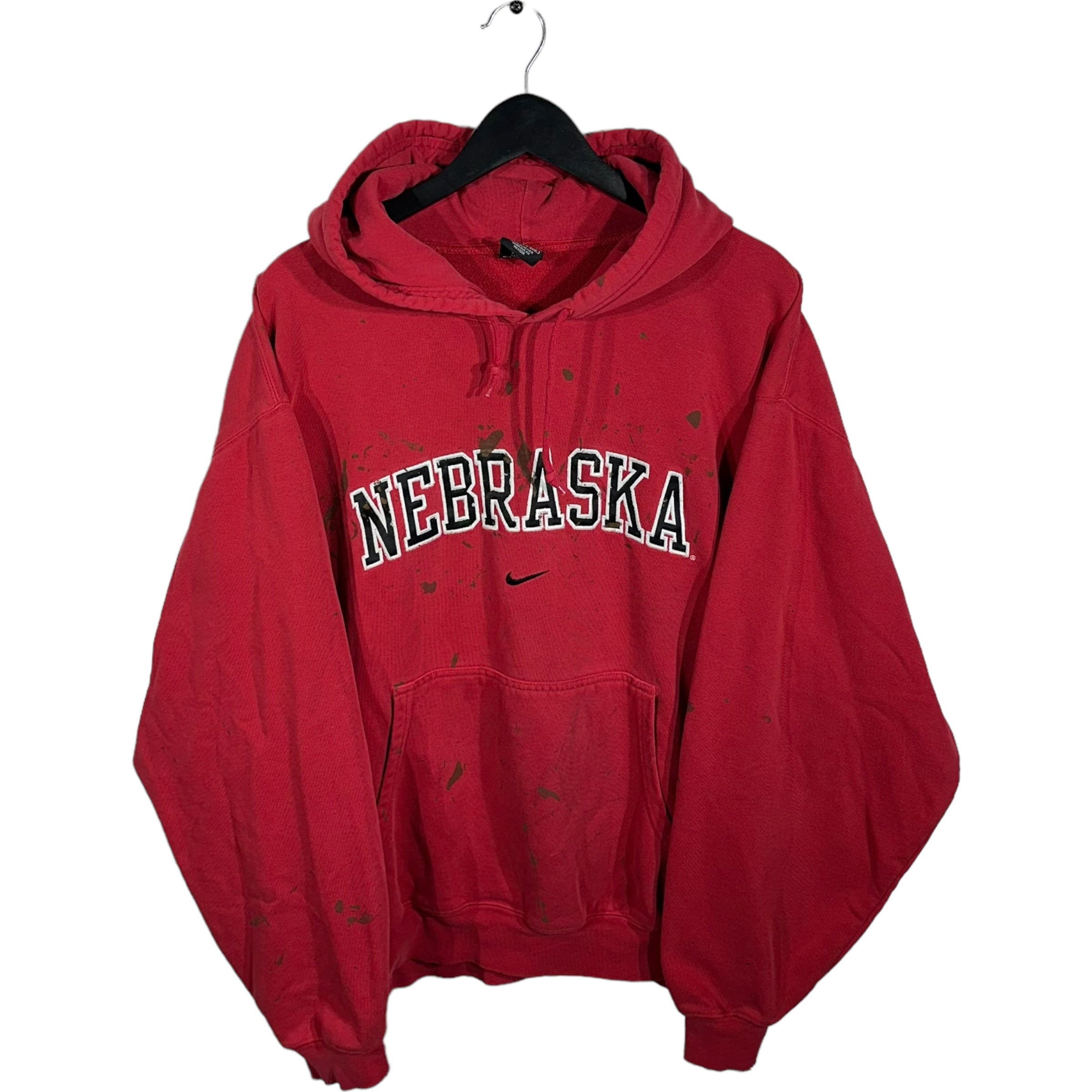 Vintage Nike Center Swoosh Nebraska Hoodie