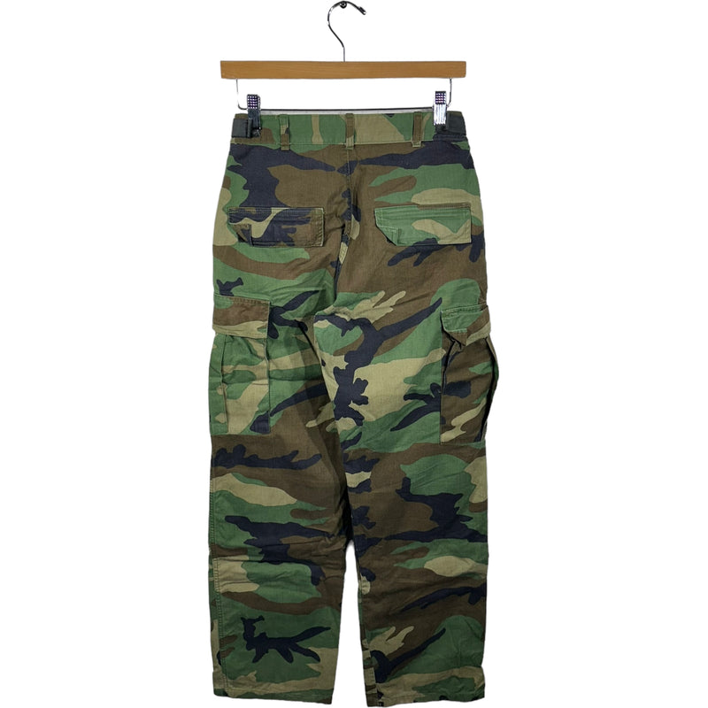 Vintage Military Woodland Camo Cargo Pants