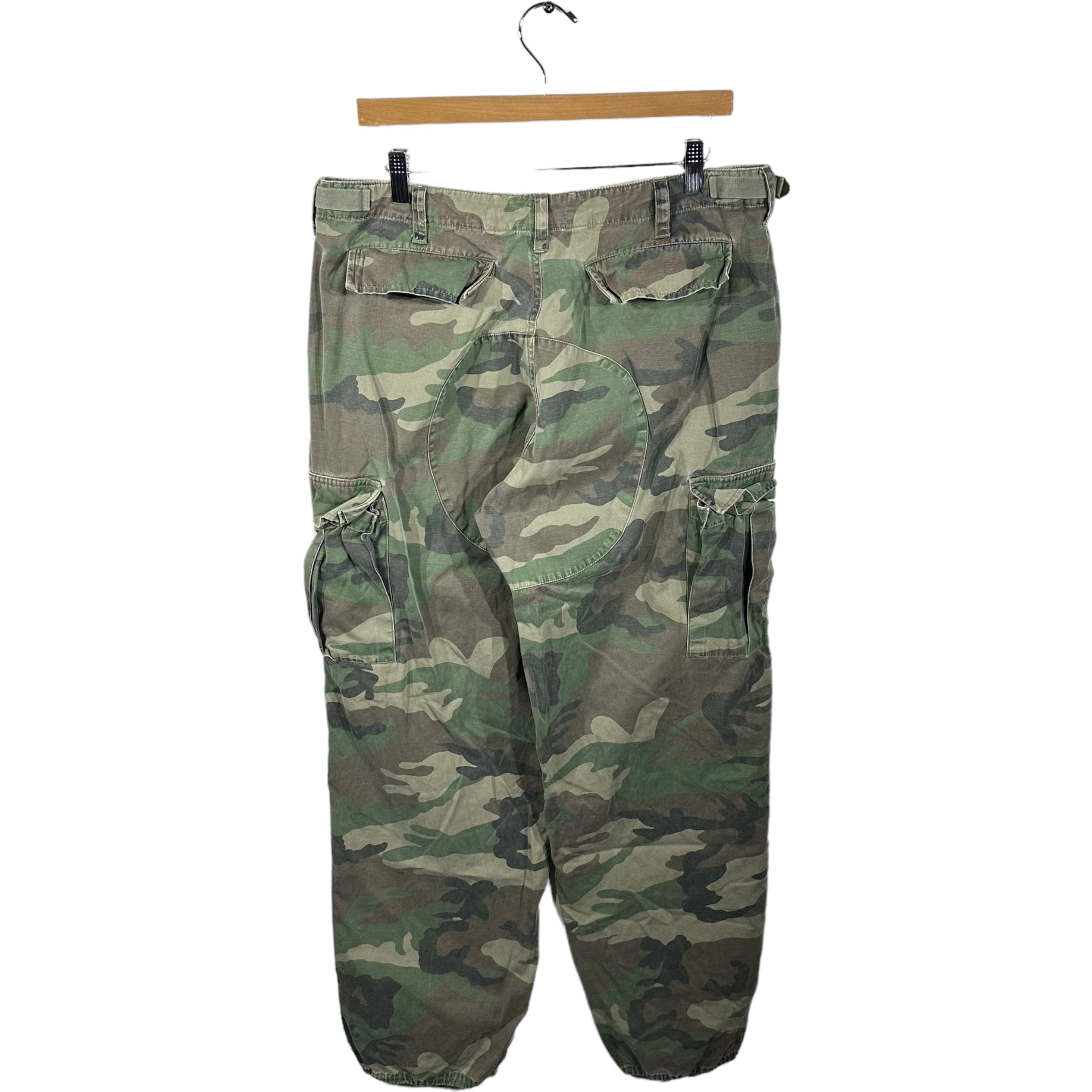 Vintage Military Woodland Camo Cargo Pants