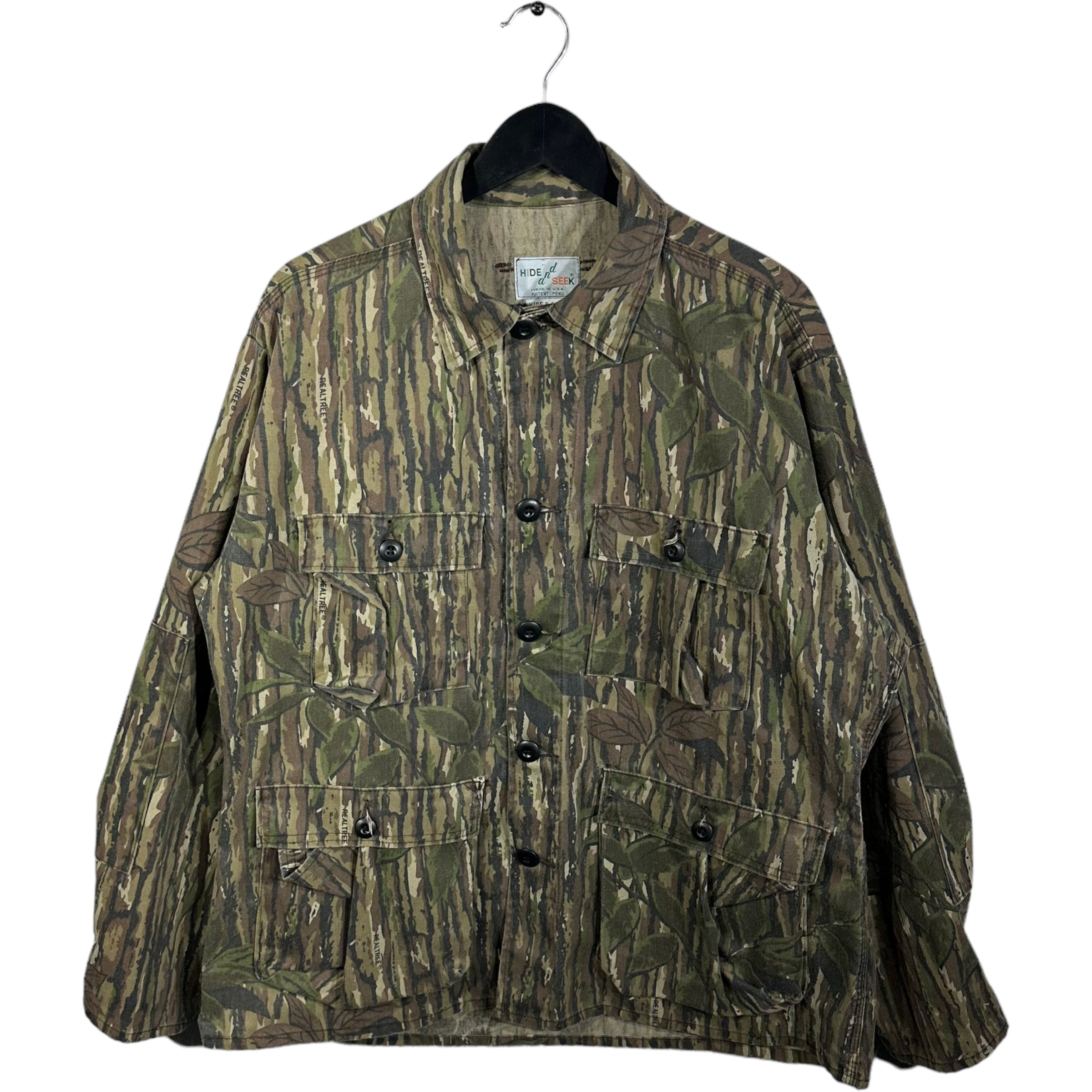 Vintage RealTree Camo Military Button Up