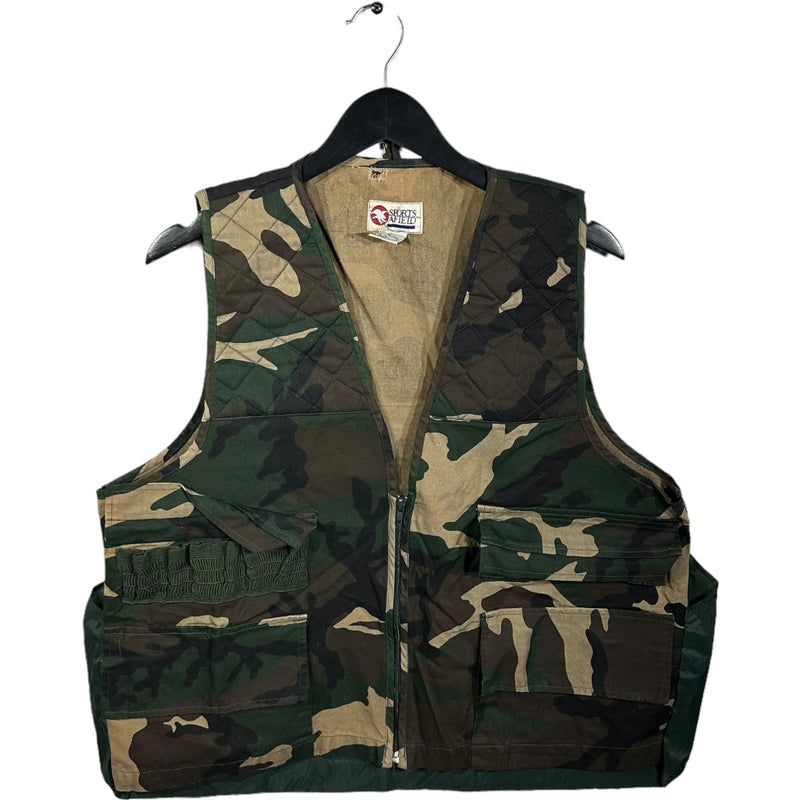 Vintage Full Zip Camo Hunting Vest